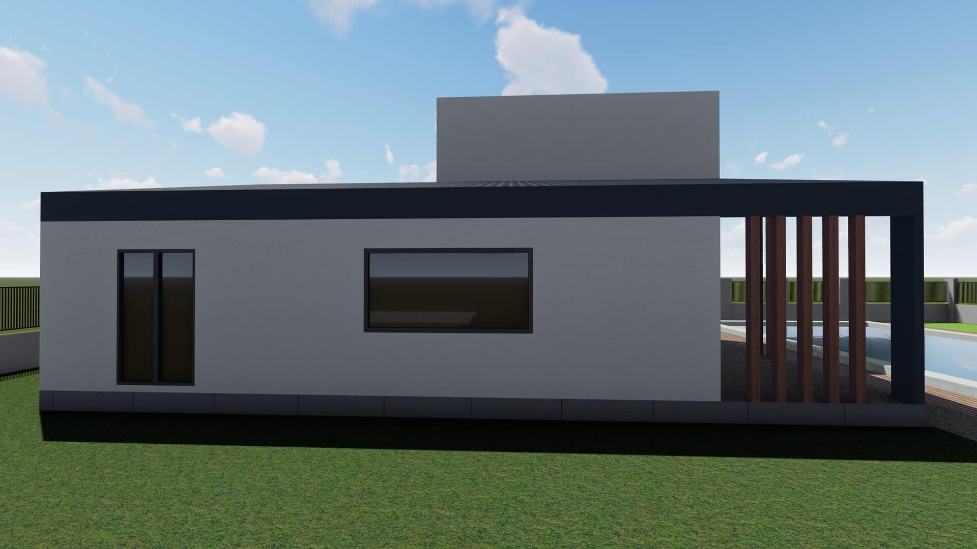 LB-2110 110 m² çelik ev dış cephe 2