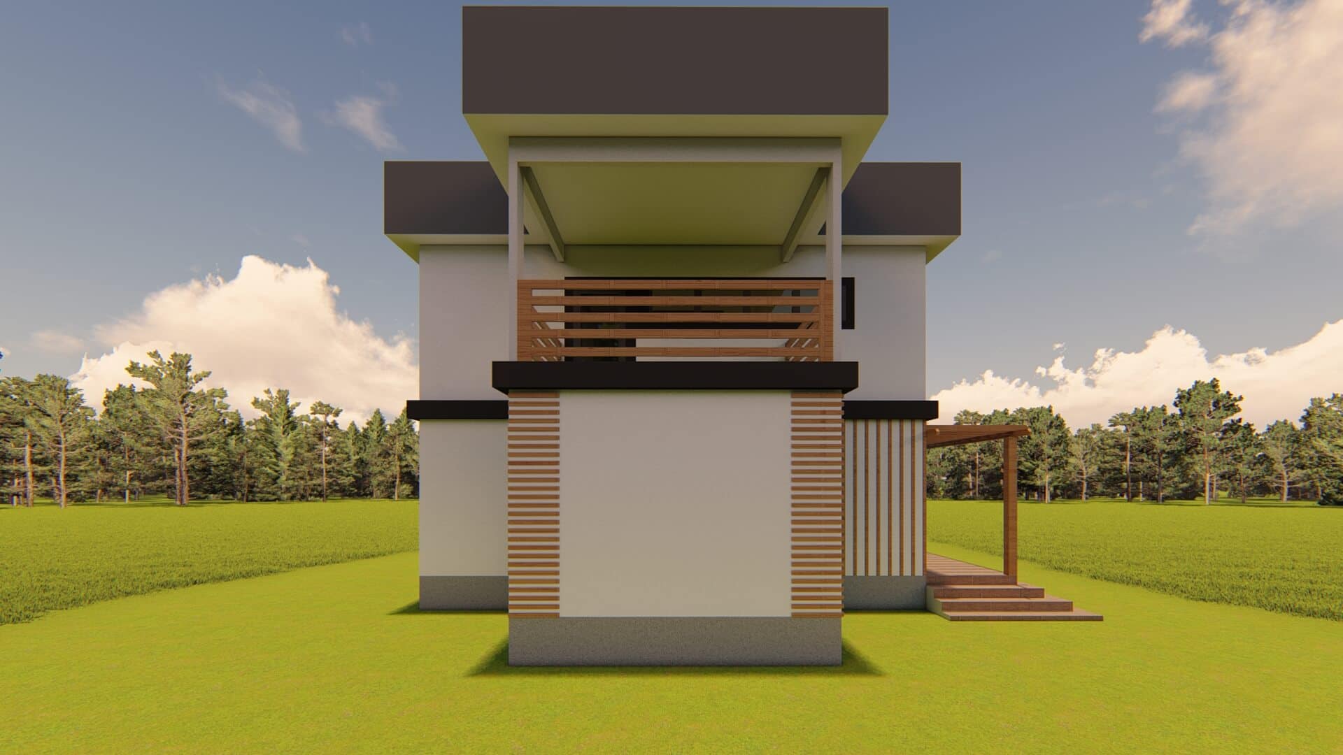 LB-2140 140 m² çelik ev dış cephe 2