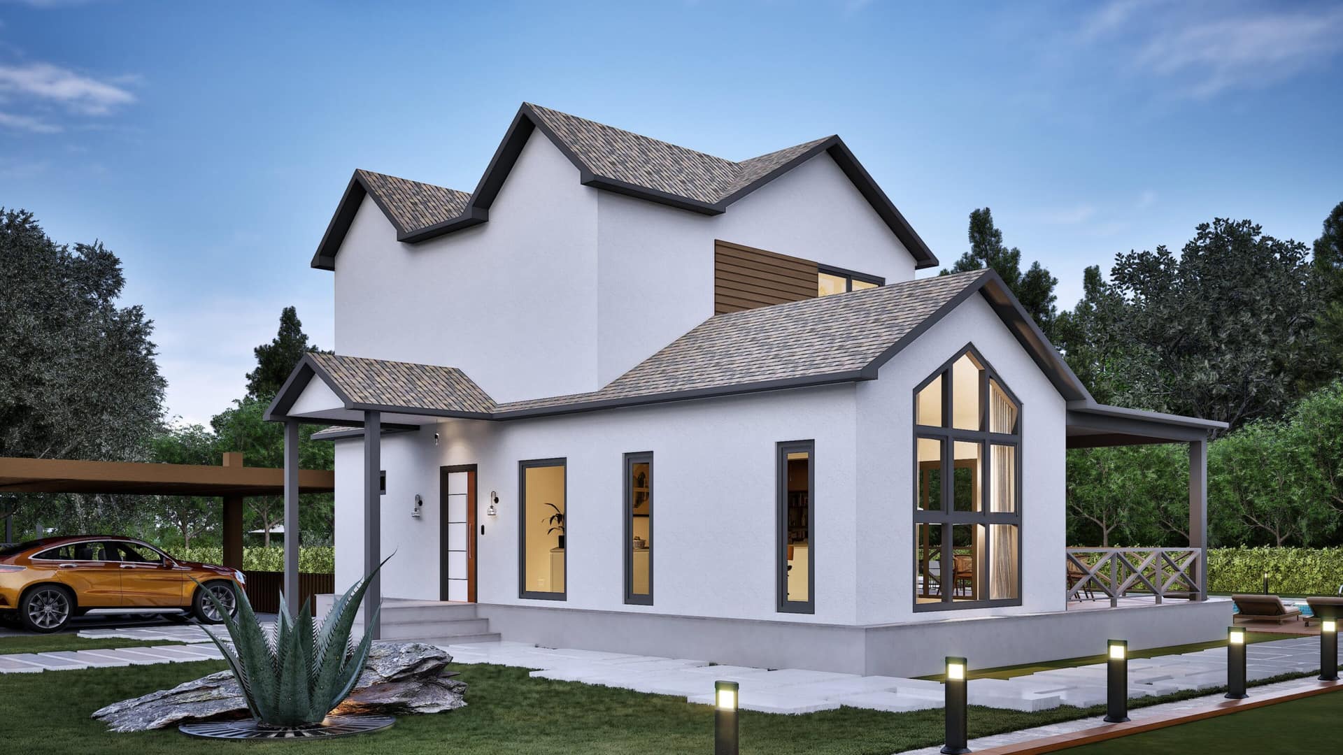 LB-2167 167 m² çelik ev dış cephe 3