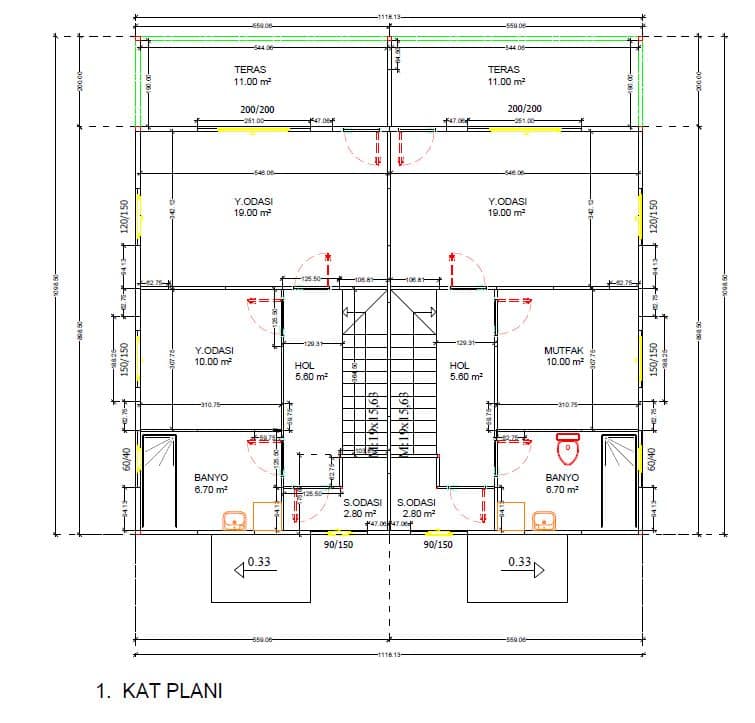 LB-2240 240 m² prefabrik ev dış cephe 4