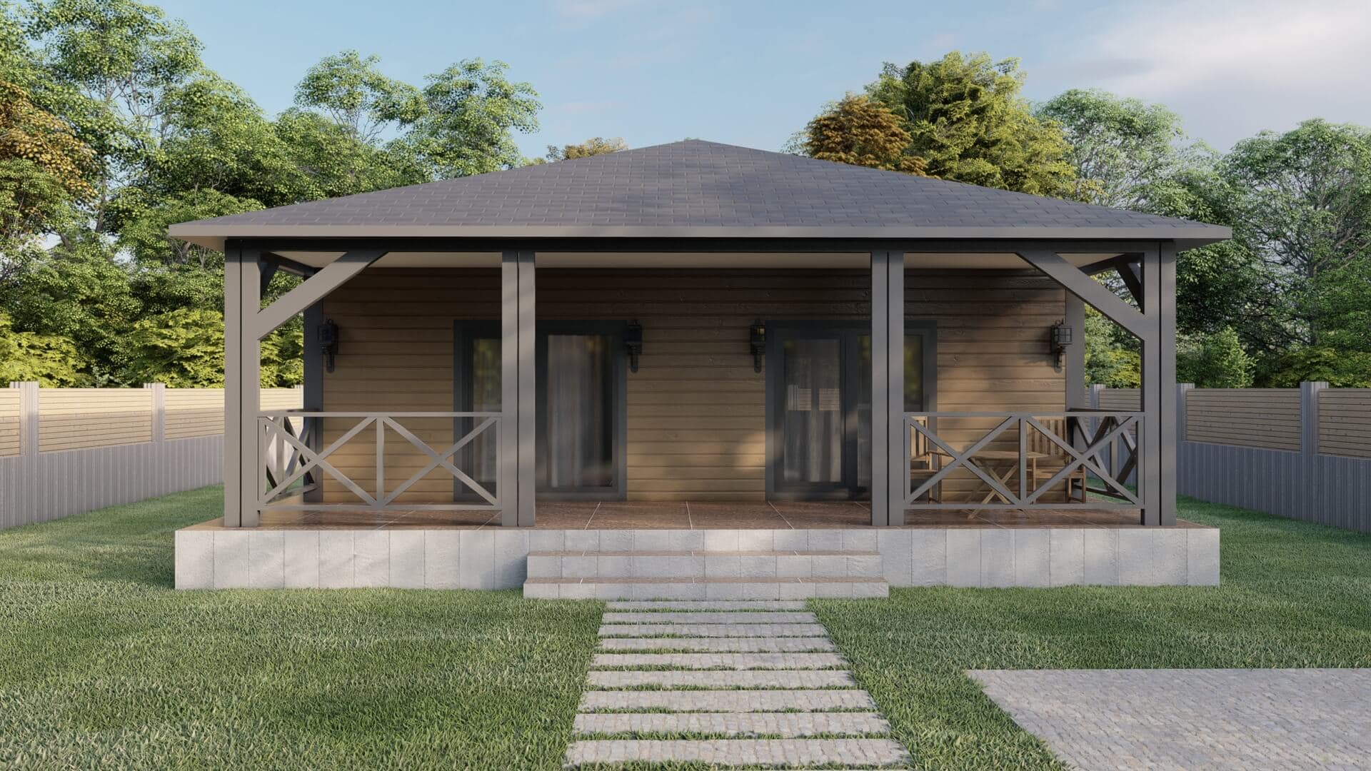 LB-1099 99 m² çelik ev dış cephe 2