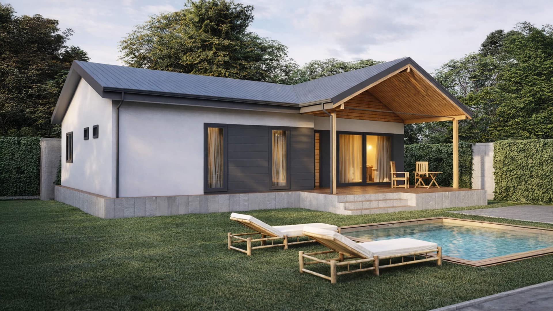 LB-1115 115 m² çelik ev dış cephe 4