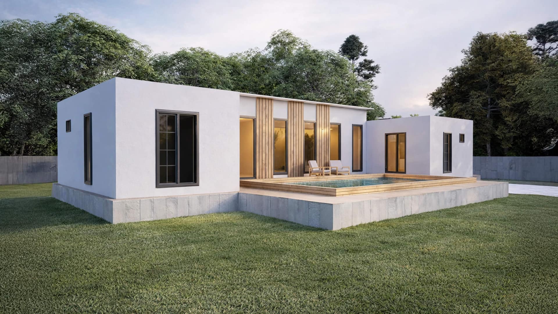 LB-1118 118 m² çelik ev dış cephe 4