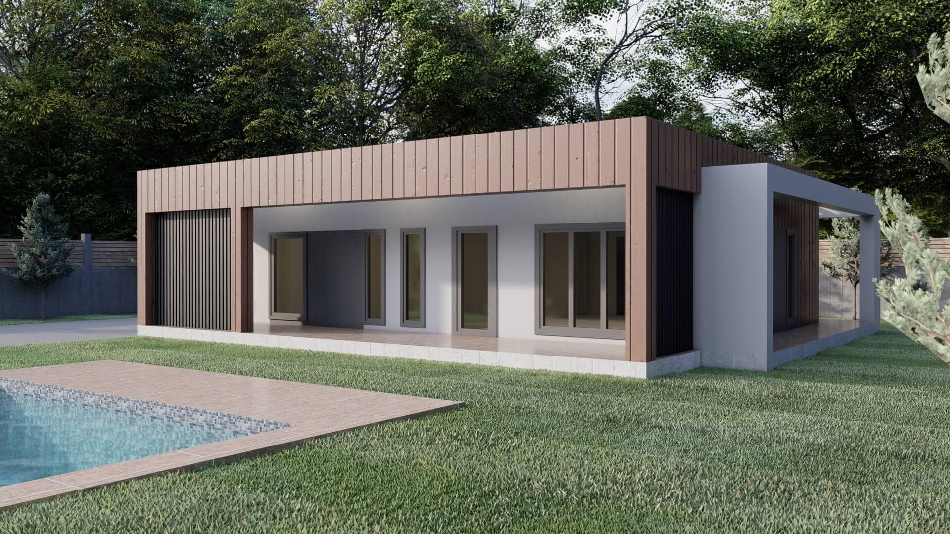 LB-1130 130 m² çelik ev dış cephe 3