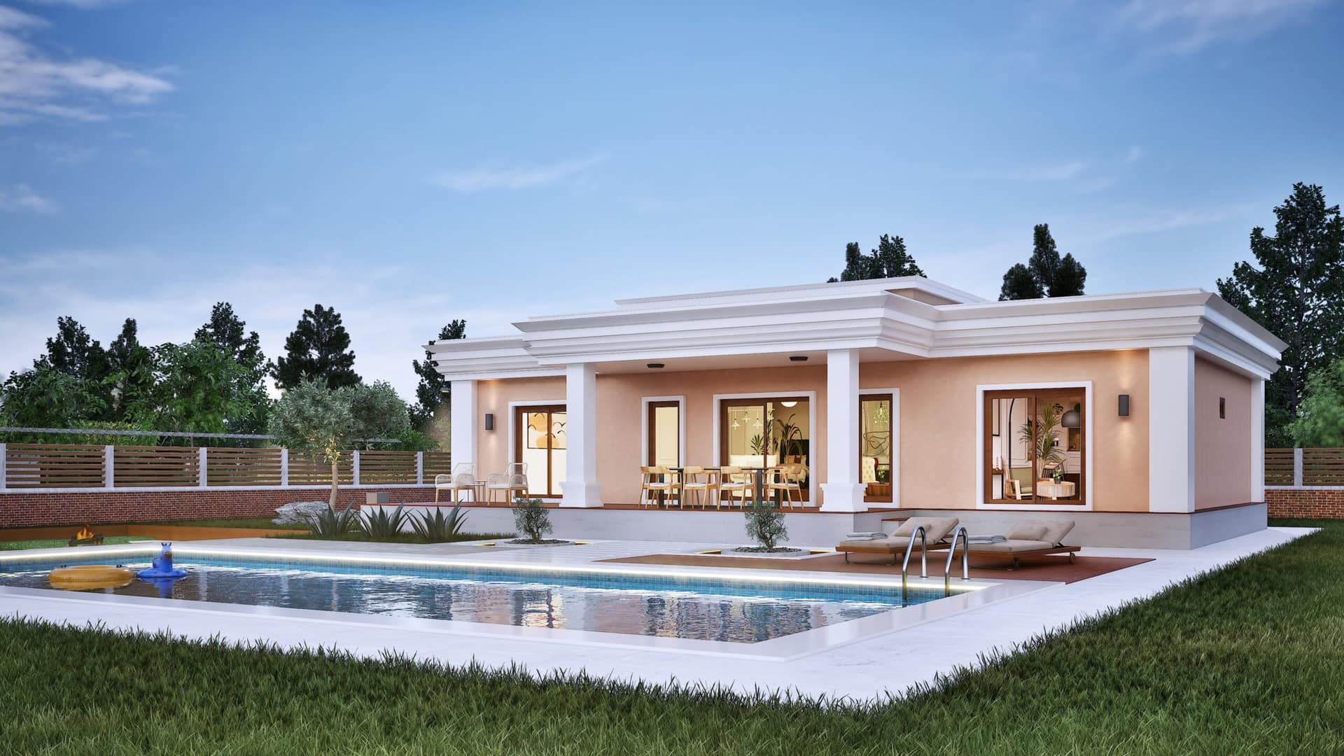 LB-2192 192 m² çelik ev dış cephe 5