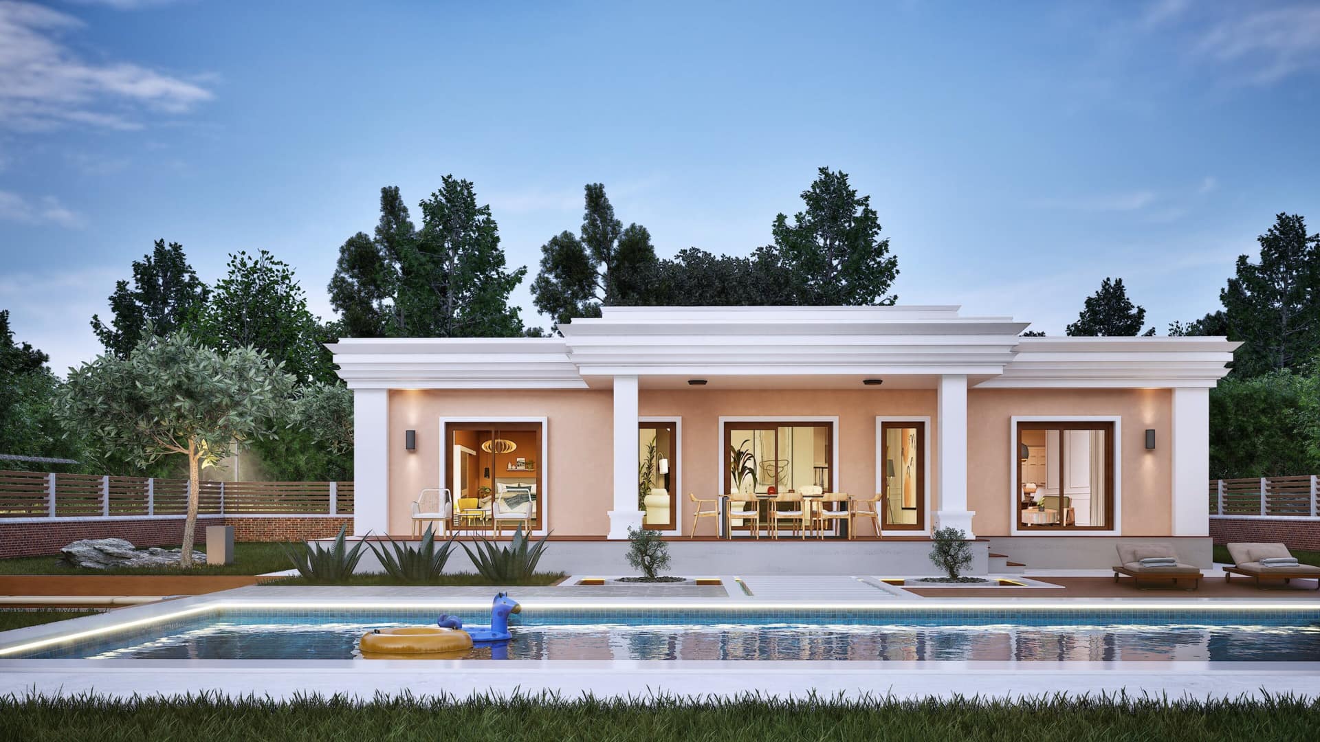 LB-2192 192 m² çelik ev dış cephe 7
