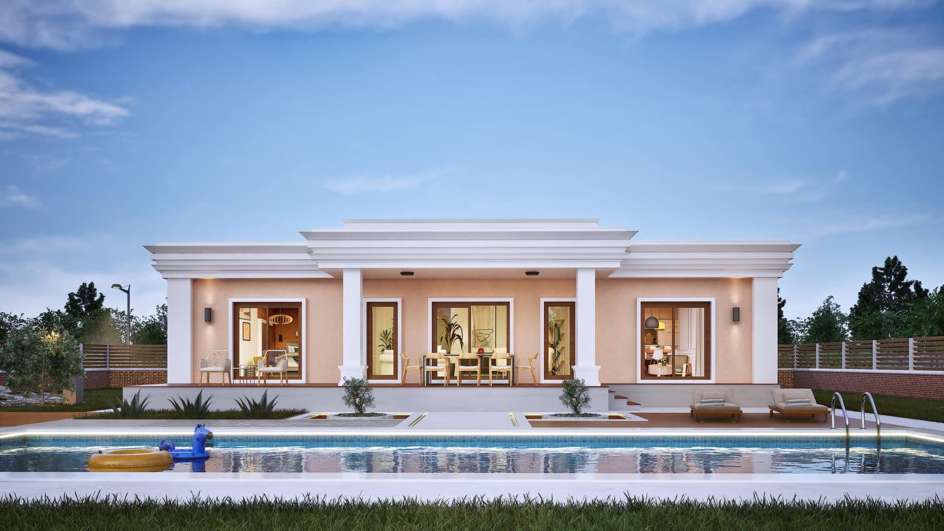 LB-2192 192 m² çelik ev dış cephe 8