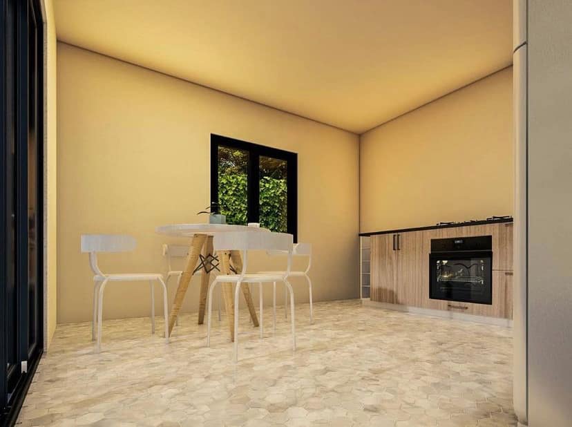 LB-1099 99 m² prefabrik ev dış cephe 7
