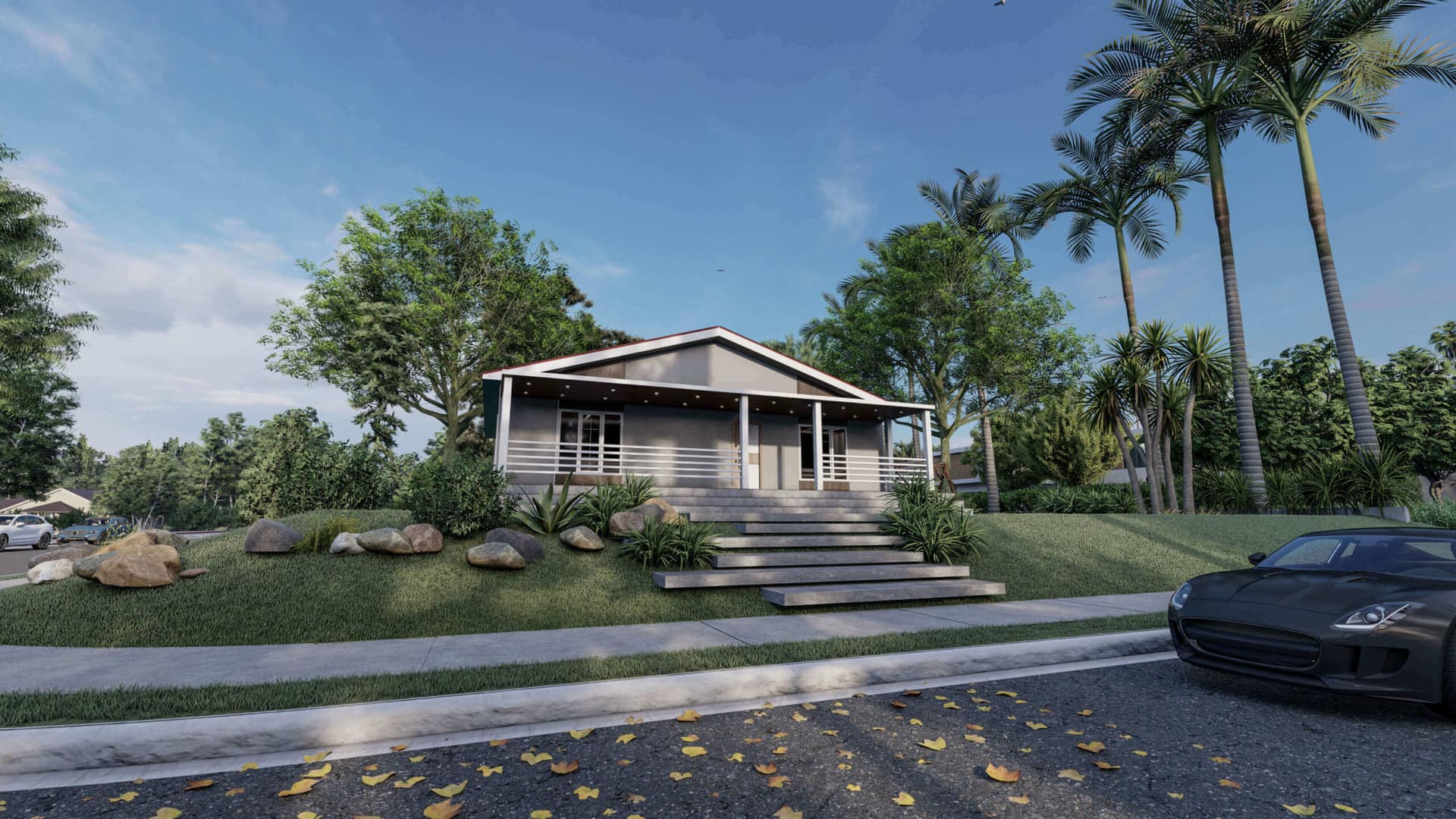LB-1134 134 m² prefabrik ev dış cephe 3