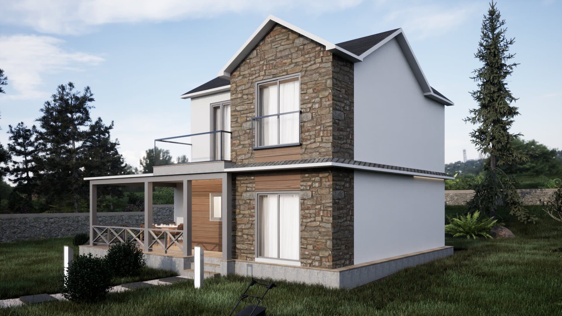 LB-2167 167 m² çelik ev dış cephe 5