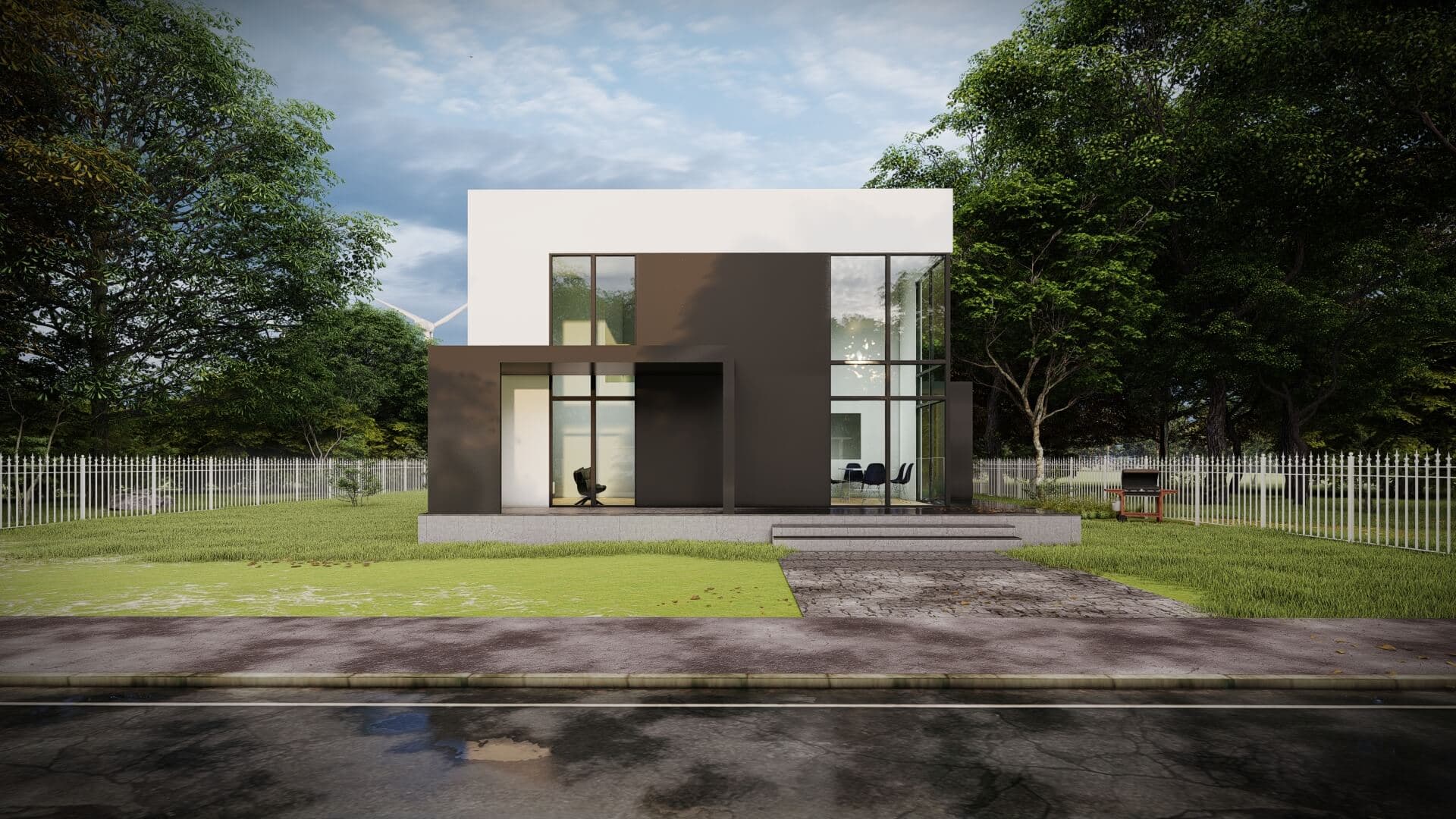 LB-2203 203 m² çelik ev dış cephe 3