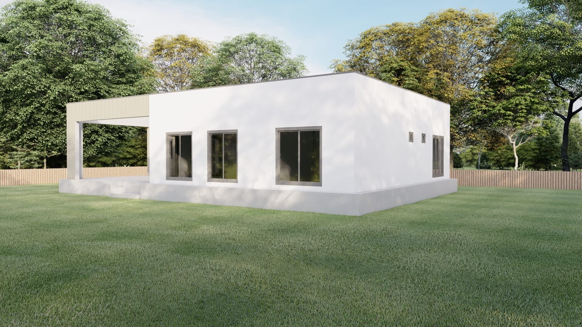LB-1135 135 m² çelik ev dış cephe 4