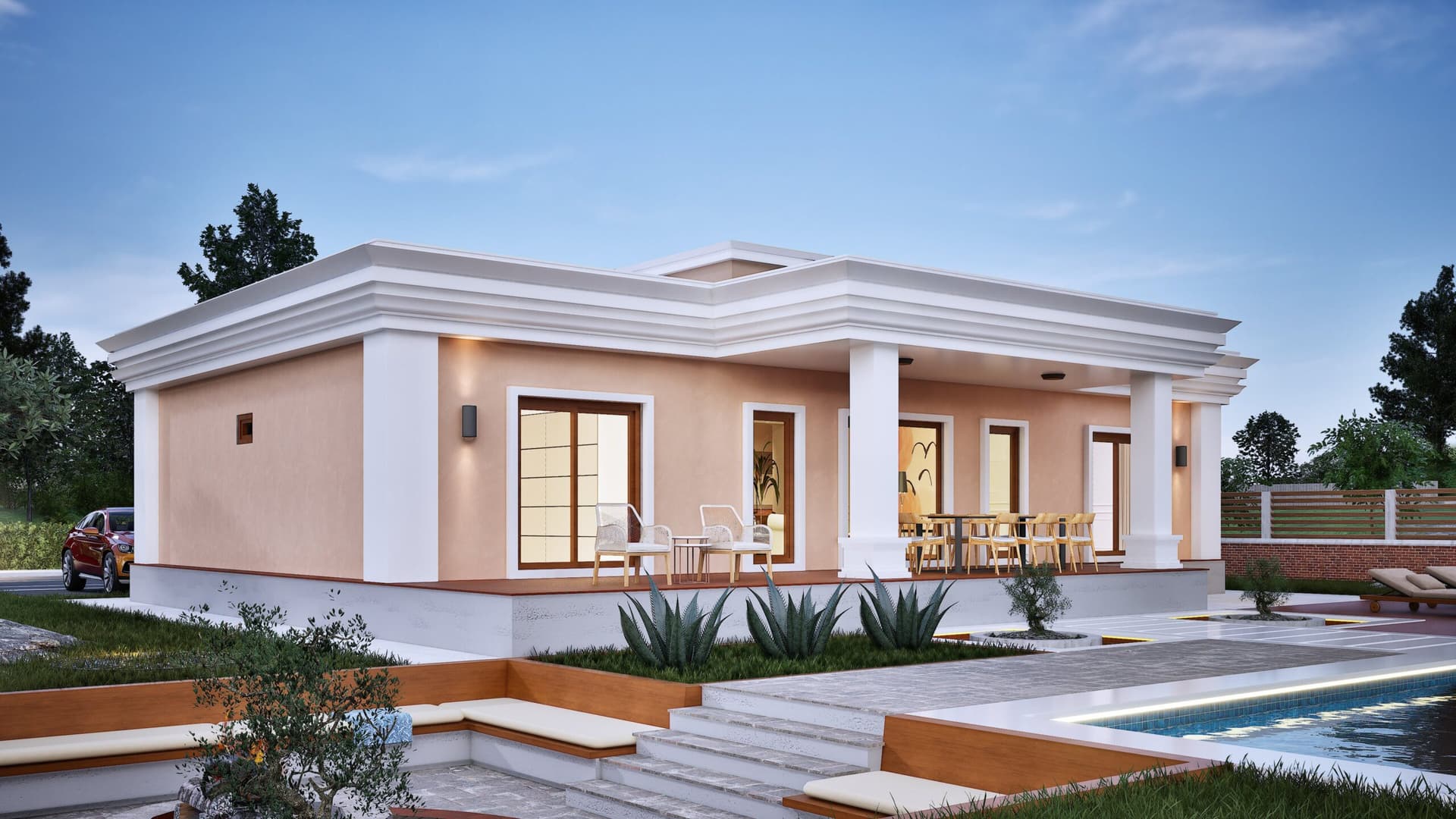 LB-2192 192 m² çelik ev dış cephe 4