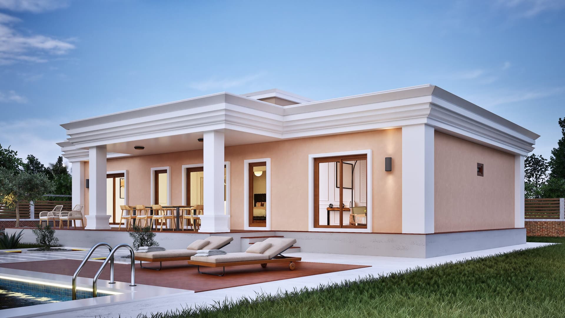 LB-2192 192 m² çelik ev dış cephe 6