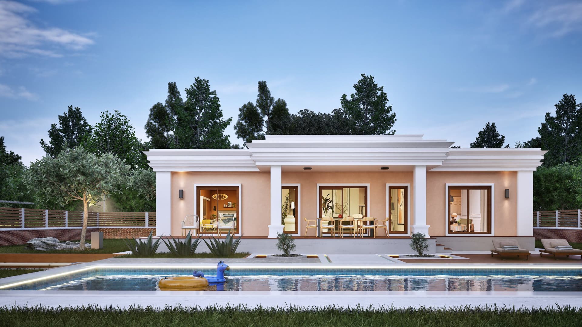 LB-2192 192 m² çelik ev dış cephe 7