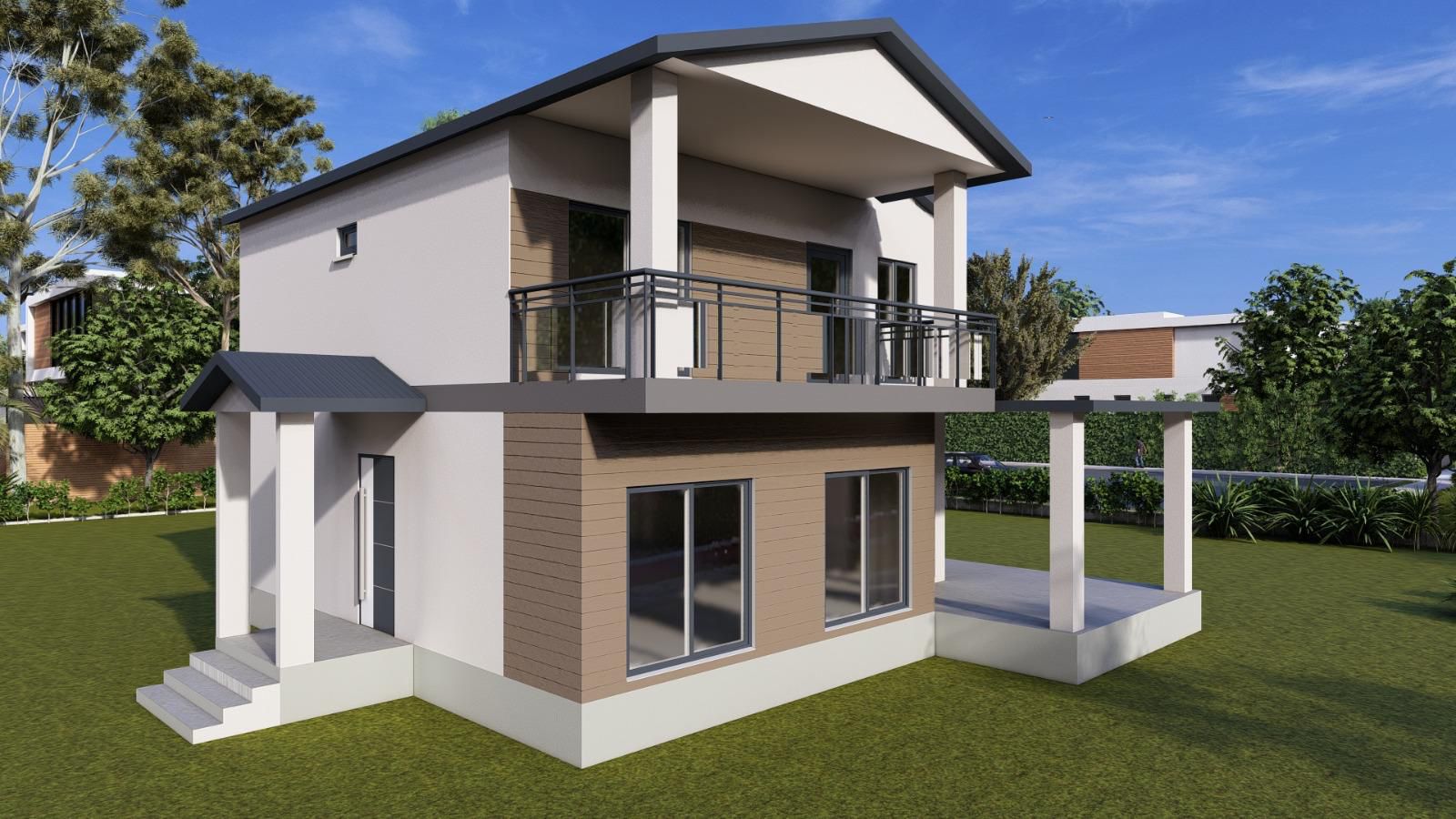Çift Katlı Çelik 159 m² Konut — 2. fotoğraf