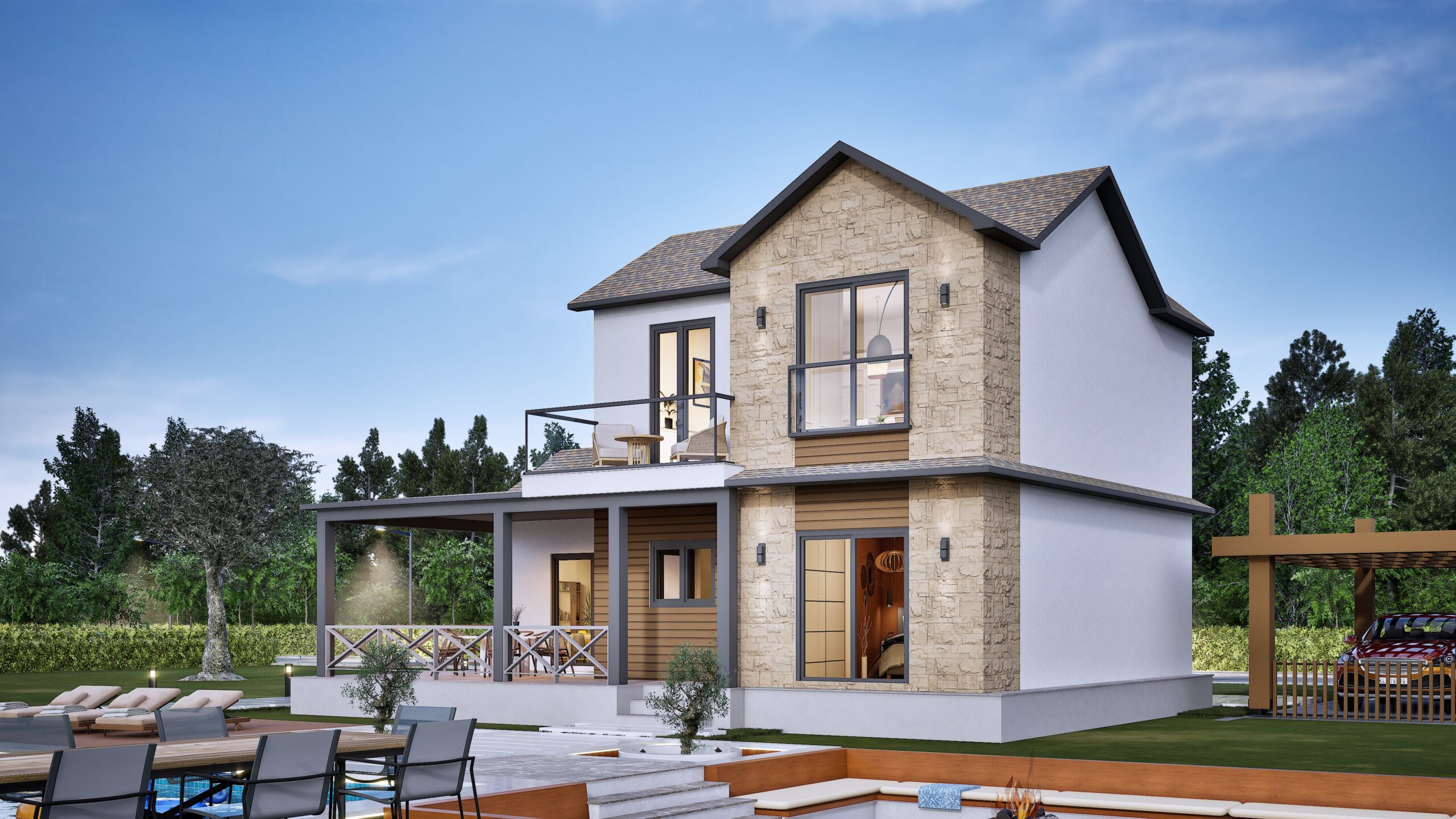 Çift Katlı Çelik 167 m² Konut — 2. fotoğraf