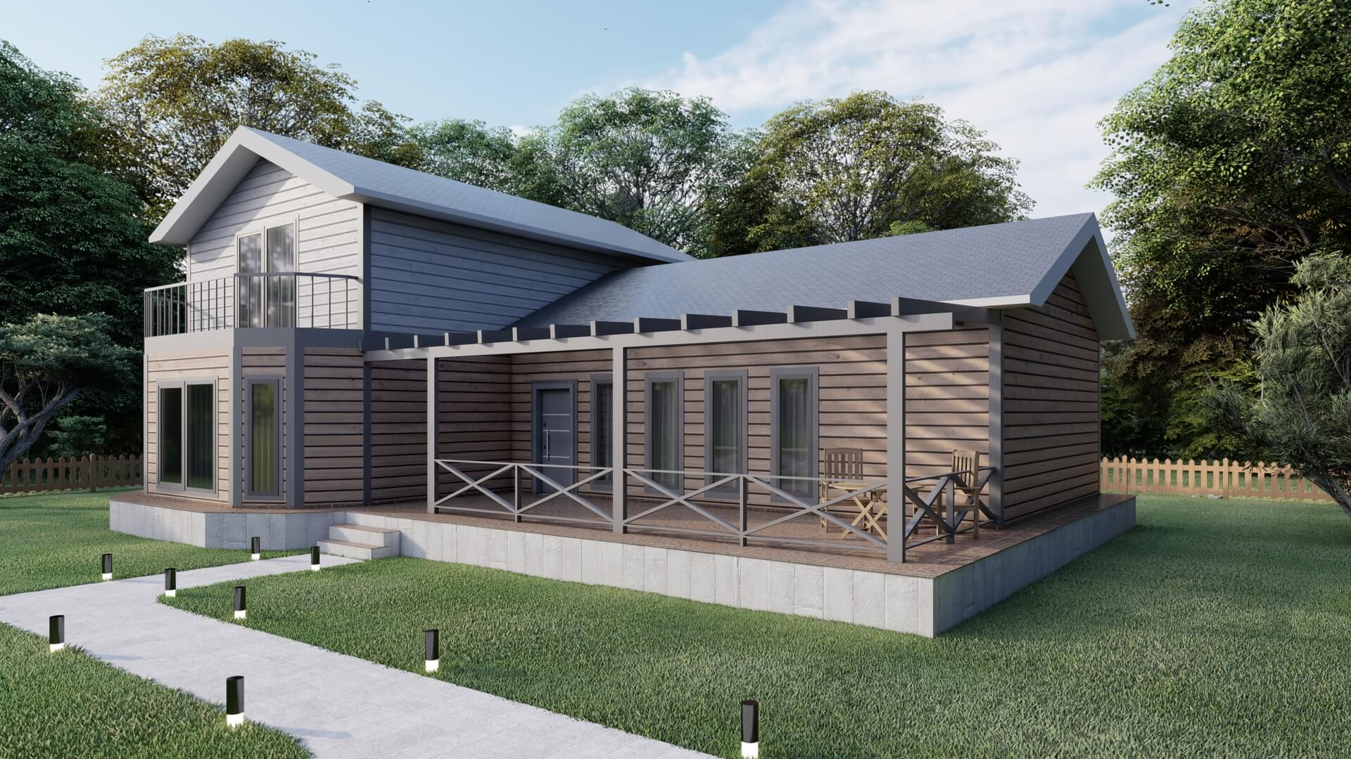 Çift Katlı Çelik 170 m² Konut — 2. fotoğraf