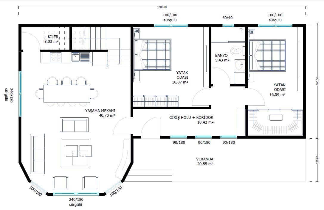 Çift Katlı Çelik 170 m² Konut — 8. fotoğraf