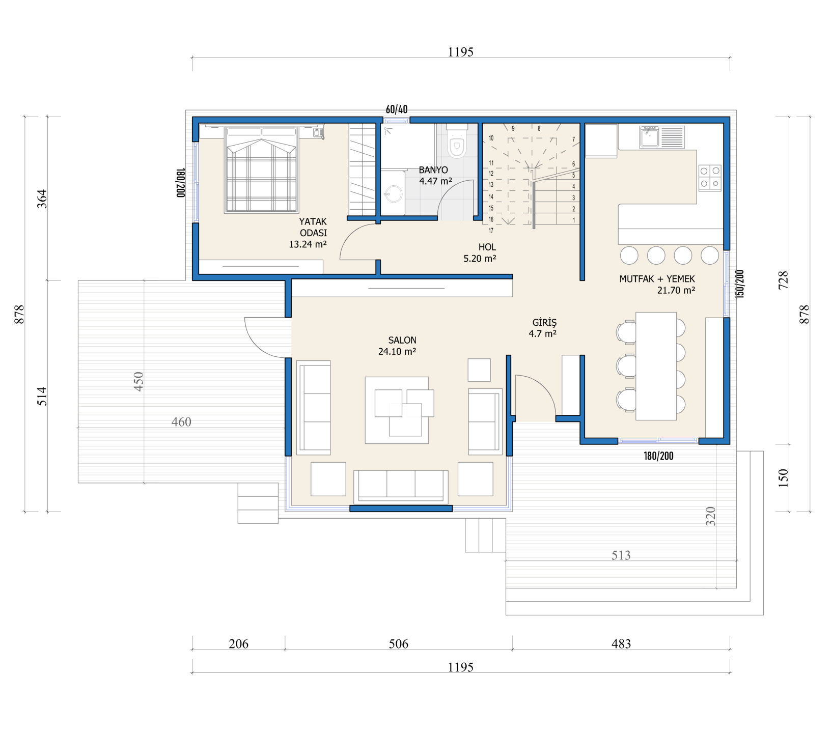 Çift Katlı Çelik 174 m² Konut — 12. fotoğraf