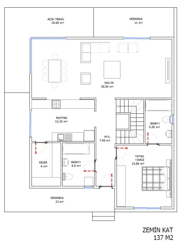 Çift Katlı Çelik 203 m² Konut — 5. fotoğraf