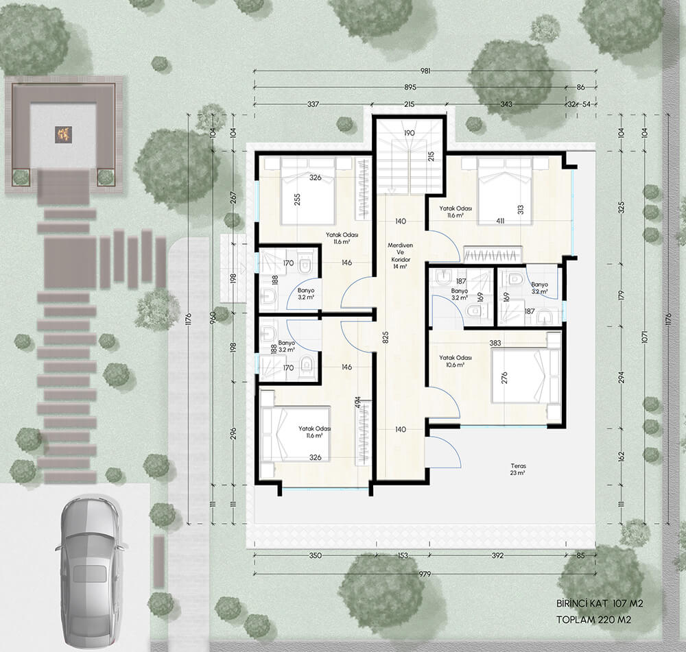 Çift Katlı Çelik 220 m² Konut — 4. fotoğraf