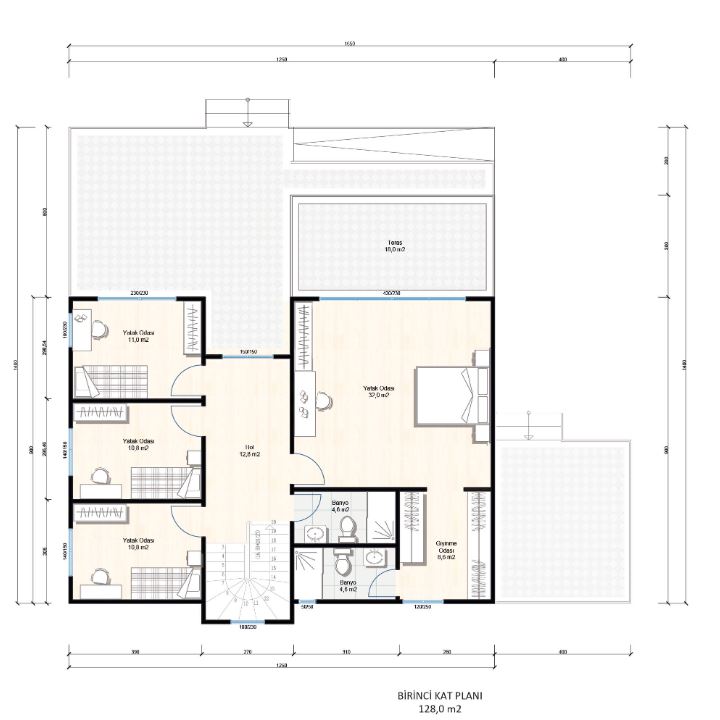 Çift Katlı Çelik 256 m² Konut — 8. fotoğraf