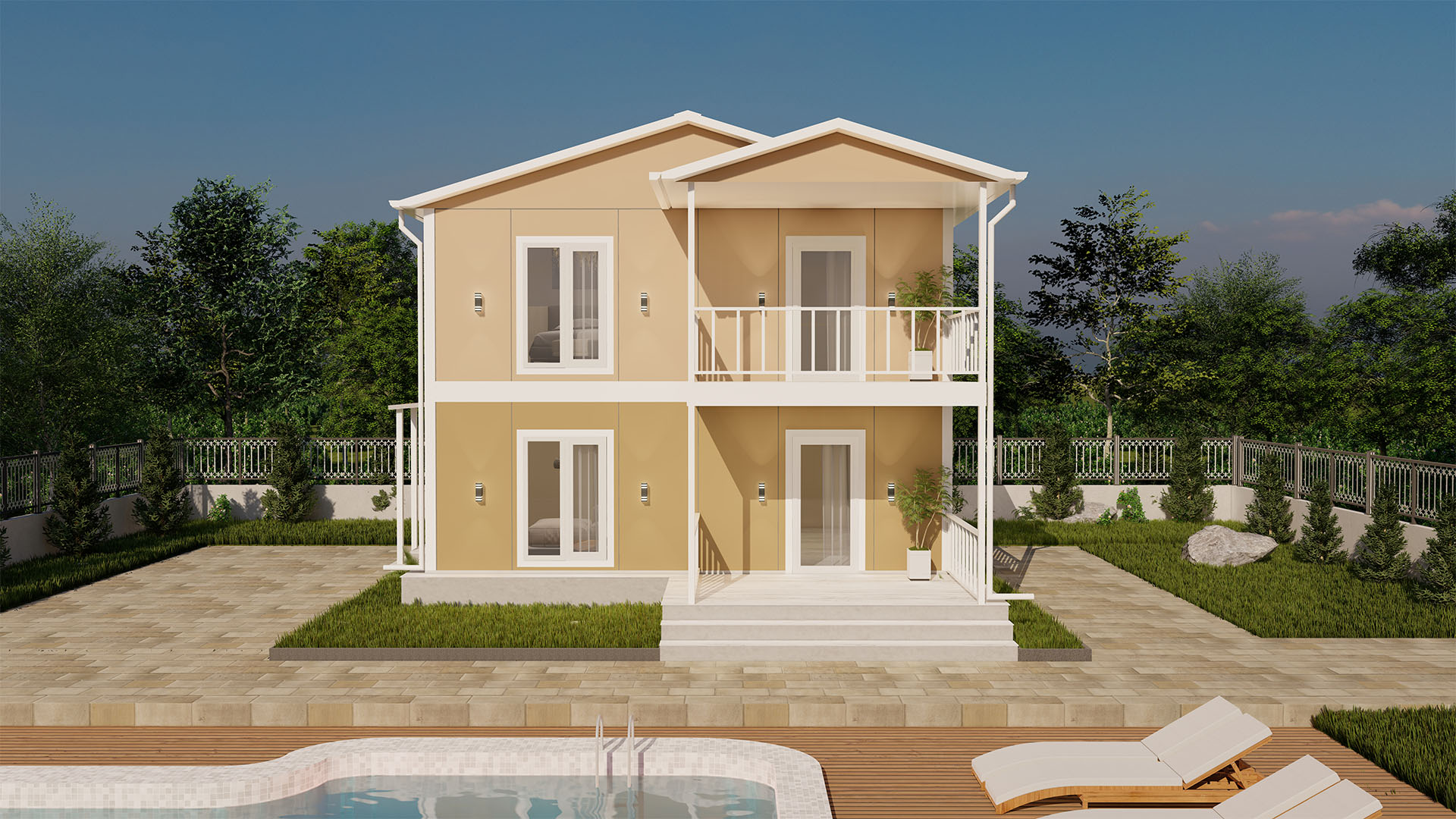 Çift Katlı Prefabrik 114 m² Konut — 2. fotoğraf