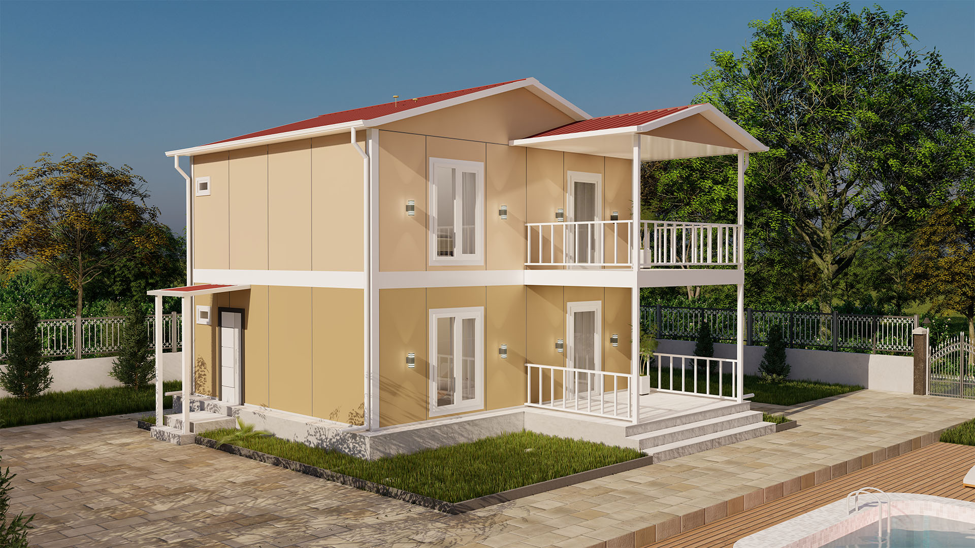 Çift Katlı Prefabrik 114 m² Konut — 3. fotoğraf
