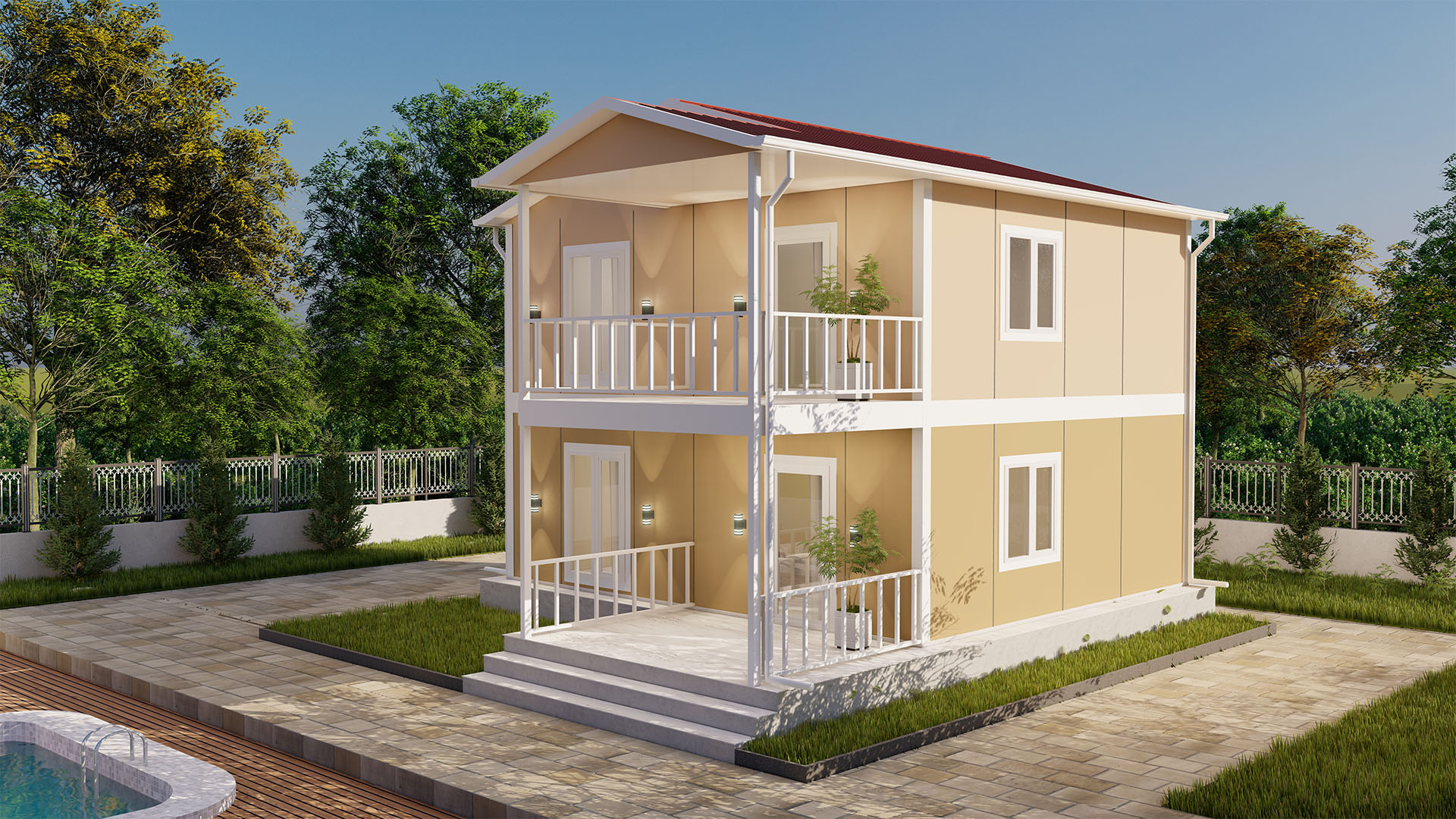 Çift Katlı Prefabrik 114 m² Konut — 4. fotoğraf