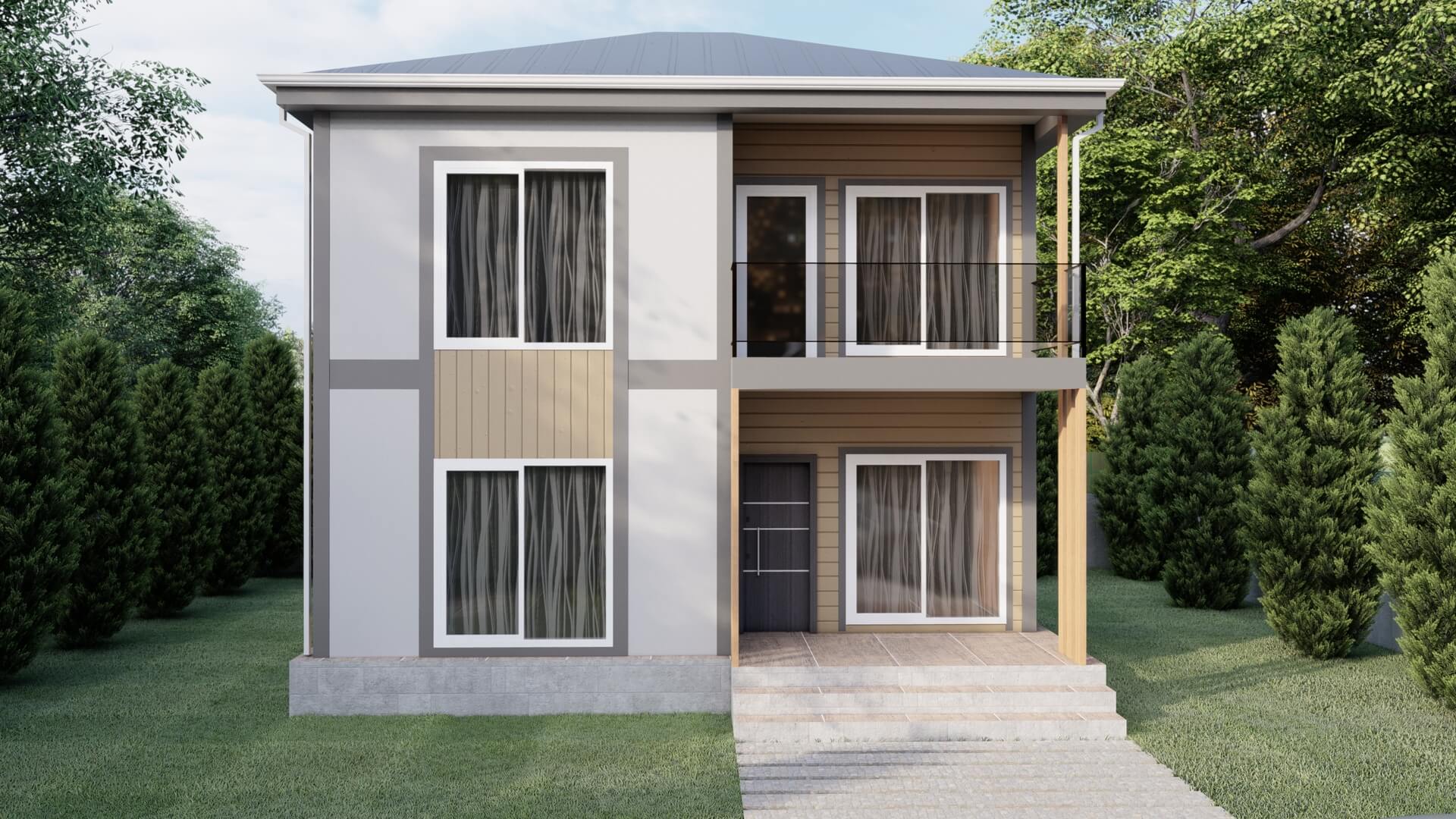 Çift Katlı Prefabrik 120 m² Konut — 2. fotoğraf