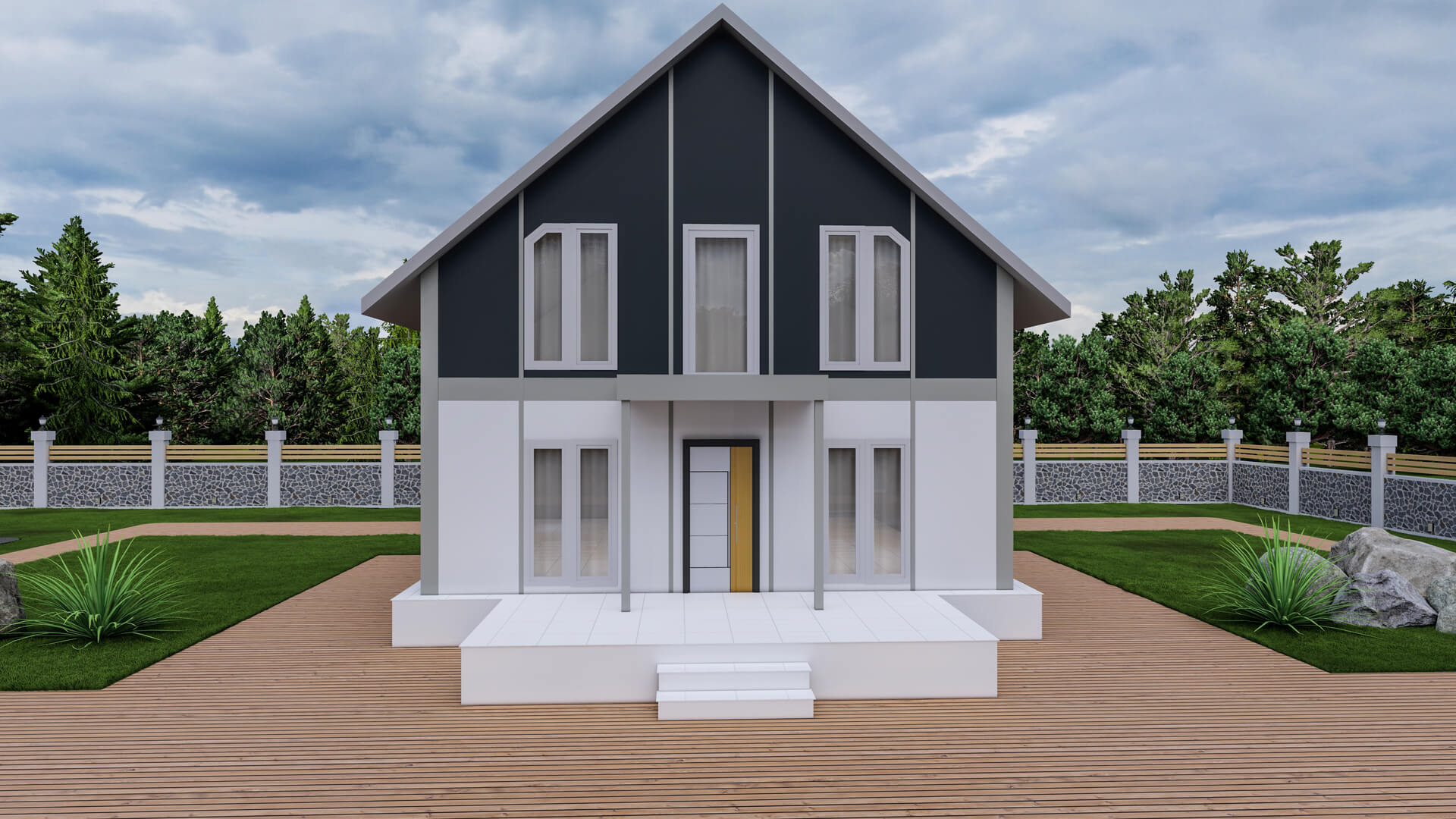 Çift Katlı Prefabrik 142 m² Konut — 2. fotoğraf
