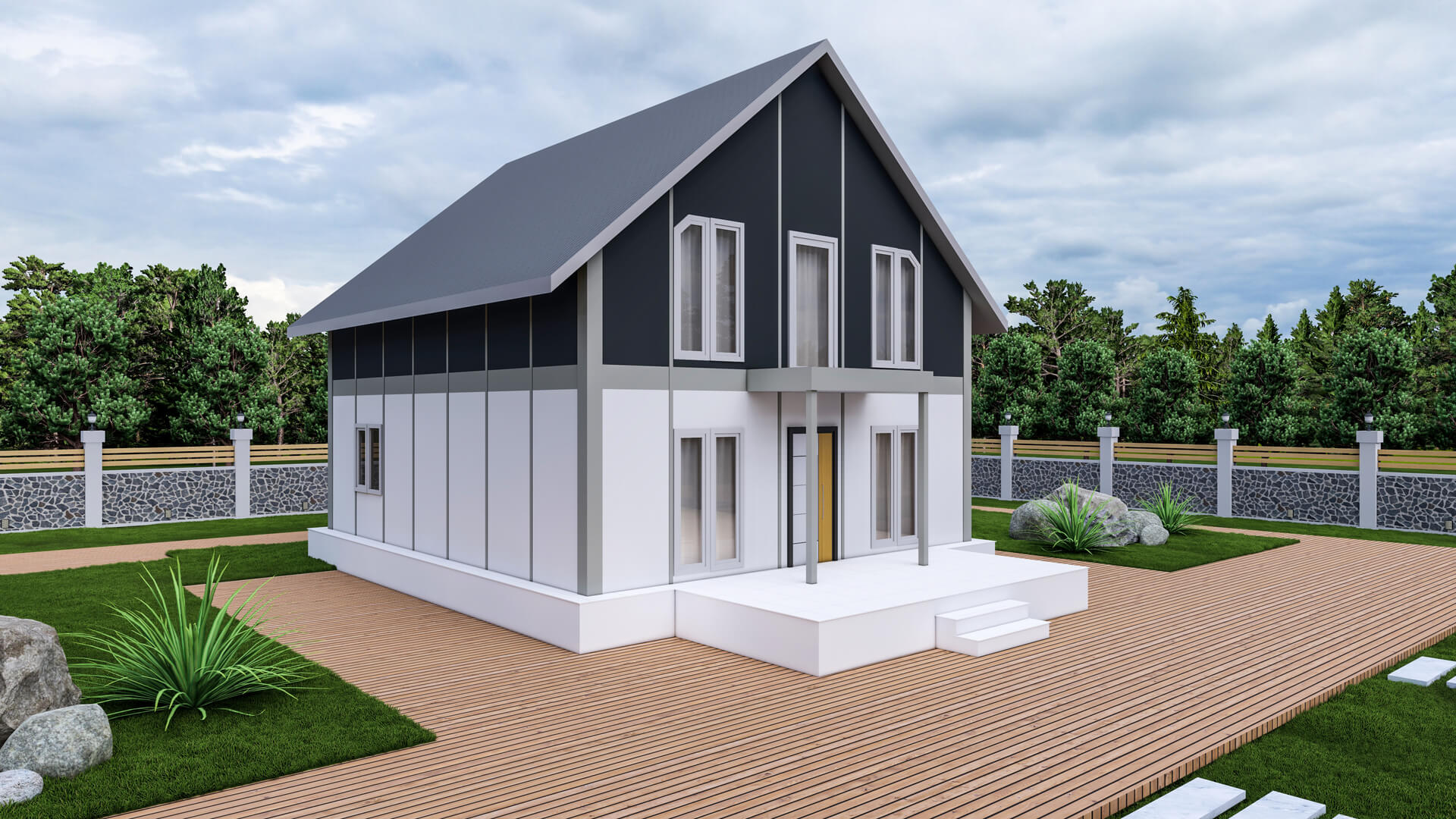 Çift Katlı Prefabrik 142 m² Konut — 3. fotoğraf