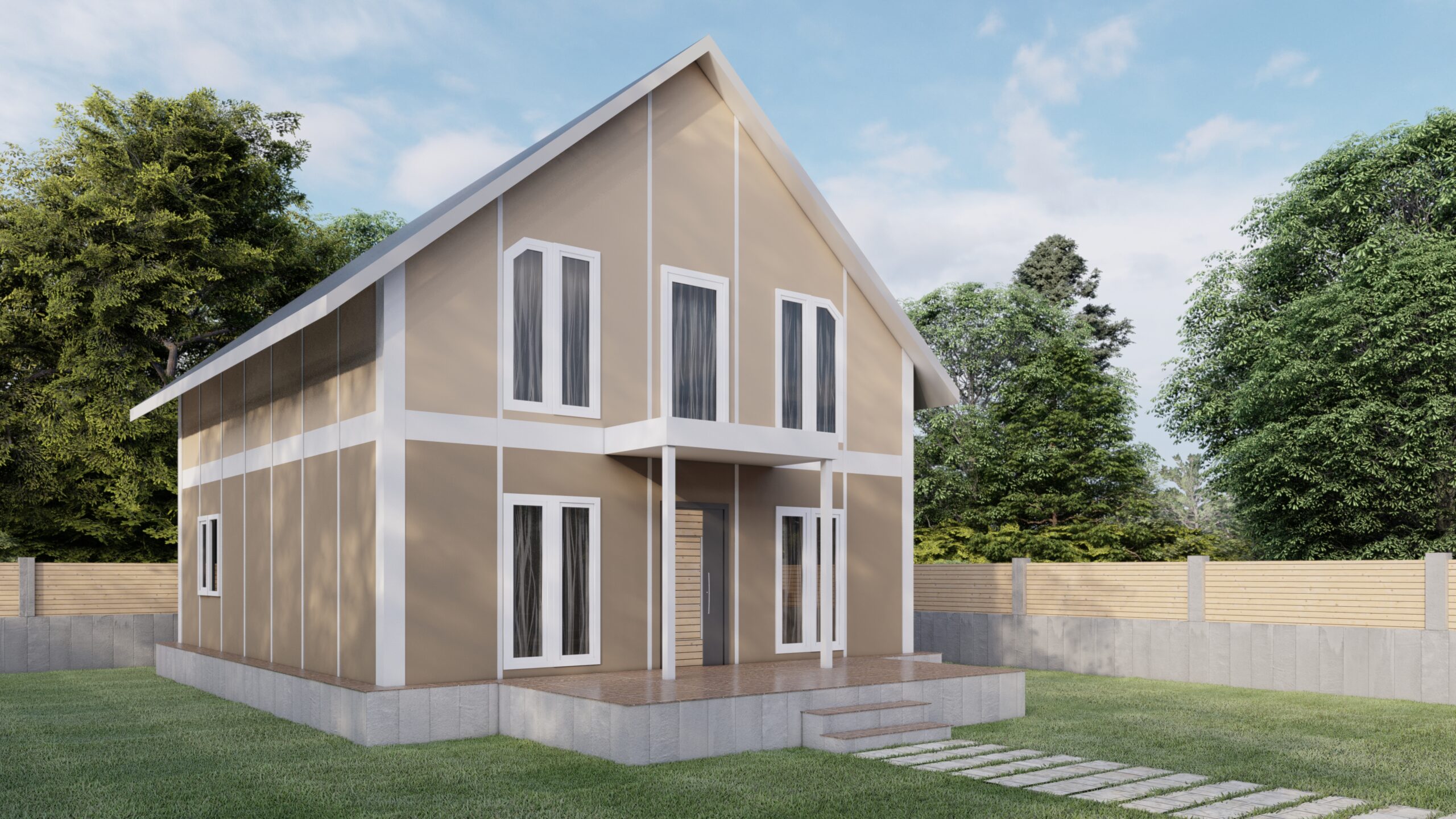 Çift Katlı Prefabrik 142 m² Konut — 5. fotoğraf