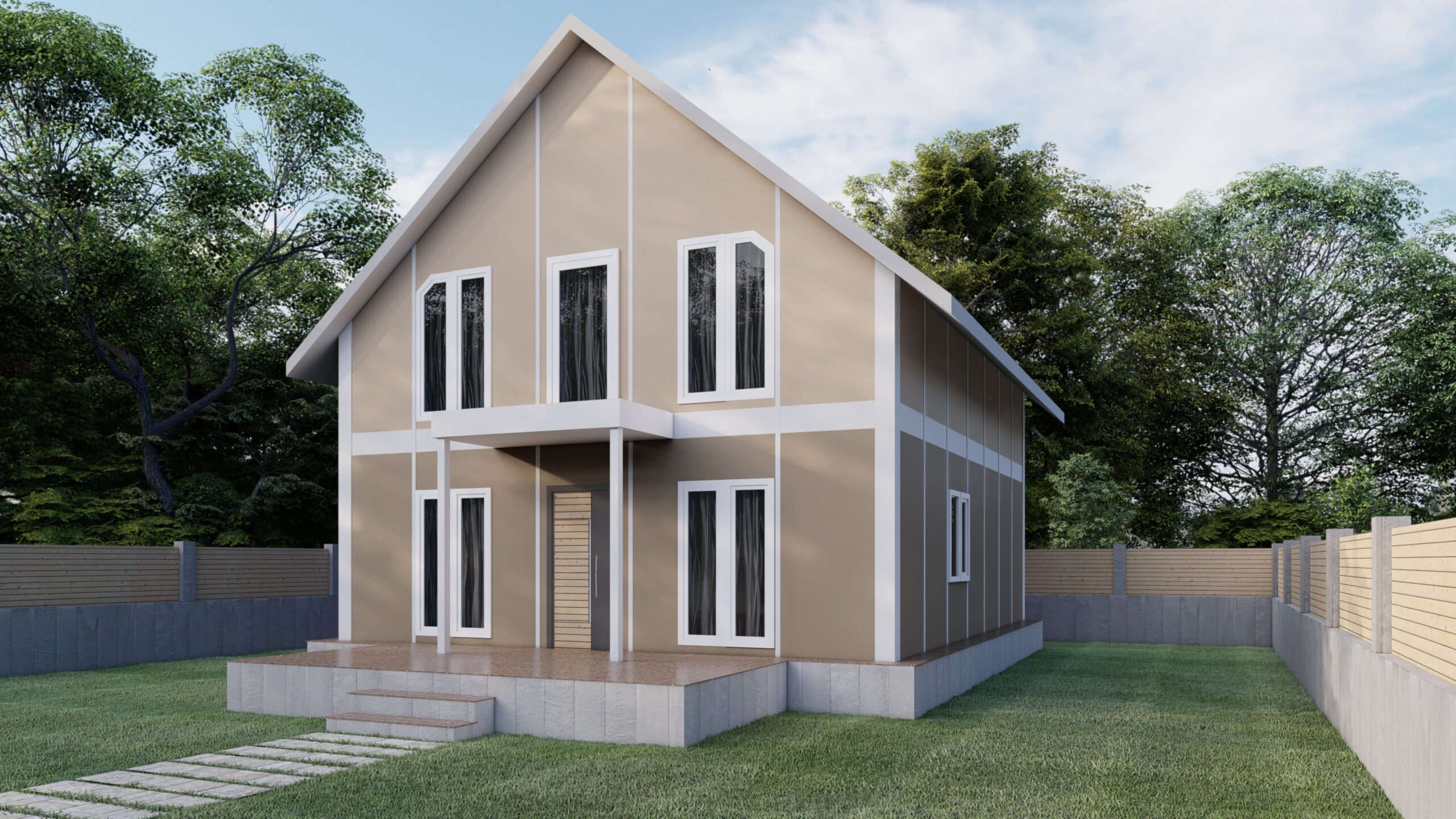 Çift Katlı Prefabrik 142 m² Konut — 7. fotoğraf