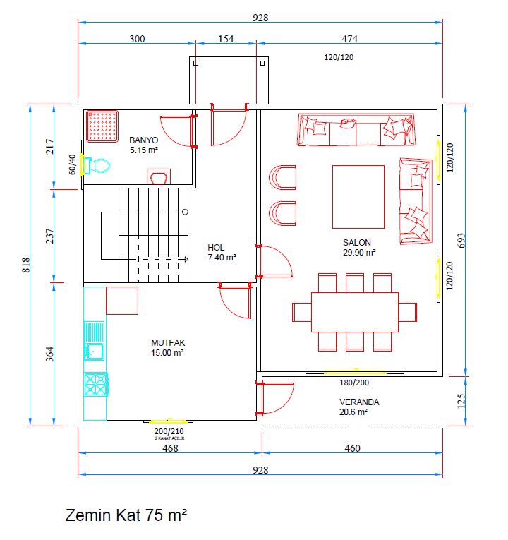 Çift Katlı Prefabrik 150 m² Konut — 4. fotoğraf
