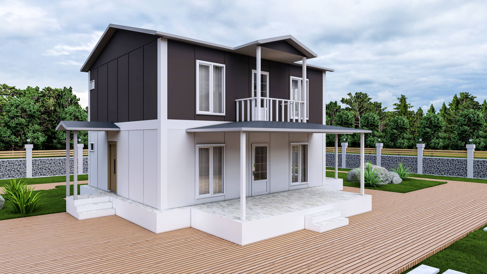 Çift Katlı Prefabrik 155 m² Konut — 3. fotoğraf