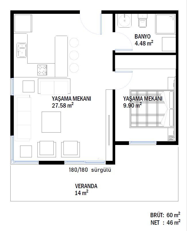 Tek Katlı Çelik 60 m² Konut — 6. fotoğraf