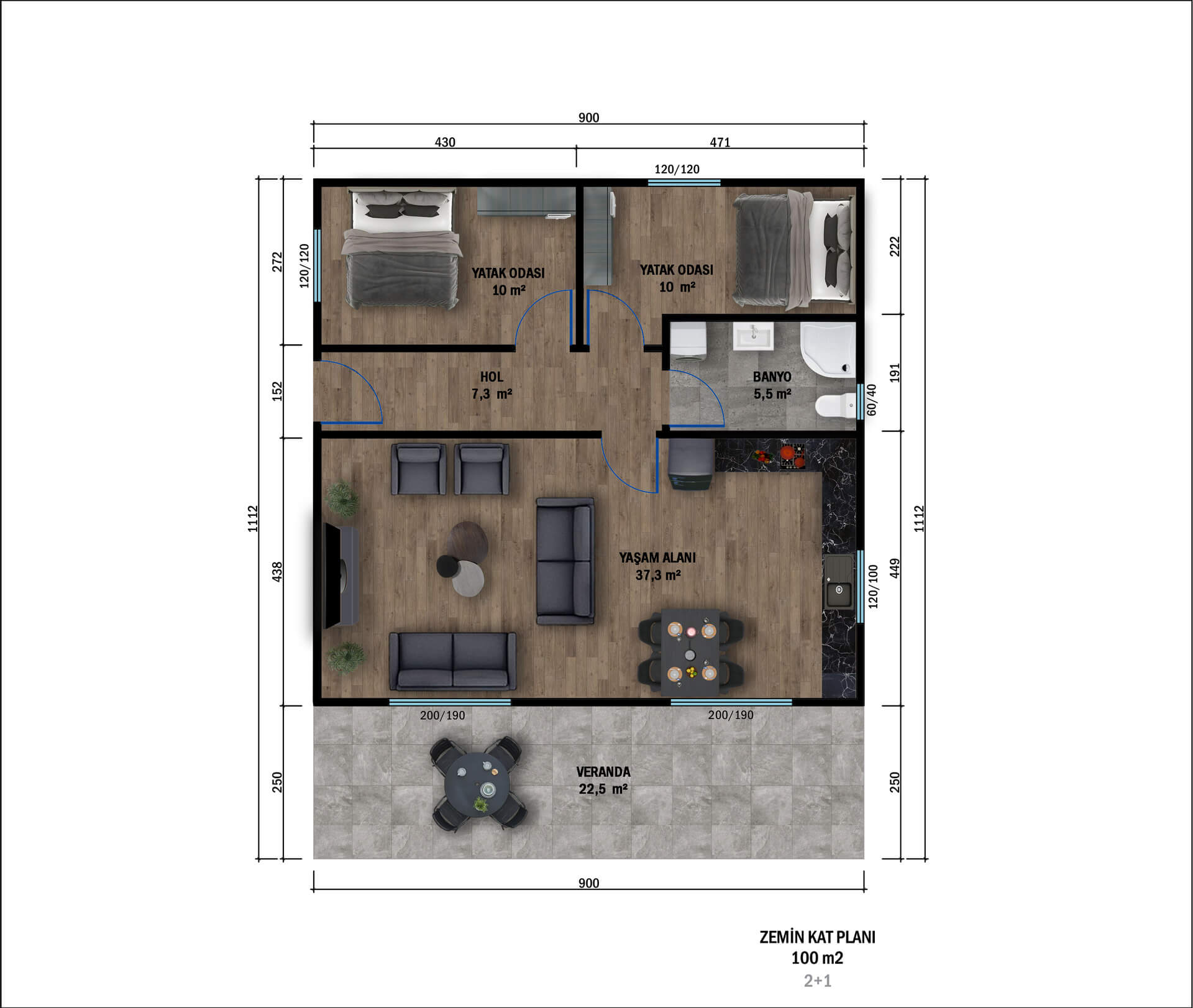 Tek Katlı Çelik 99 m² Konut — 4. fotoğraf