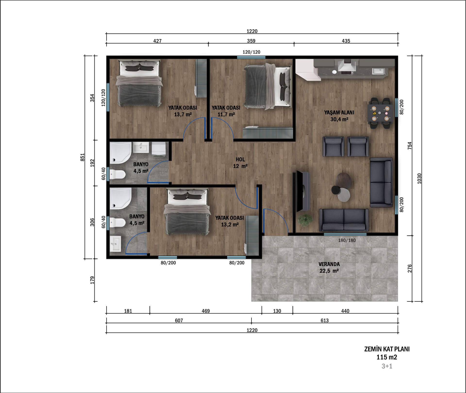 Tek Katlı Çelik 115 m² Konut — 7. fotoğraf