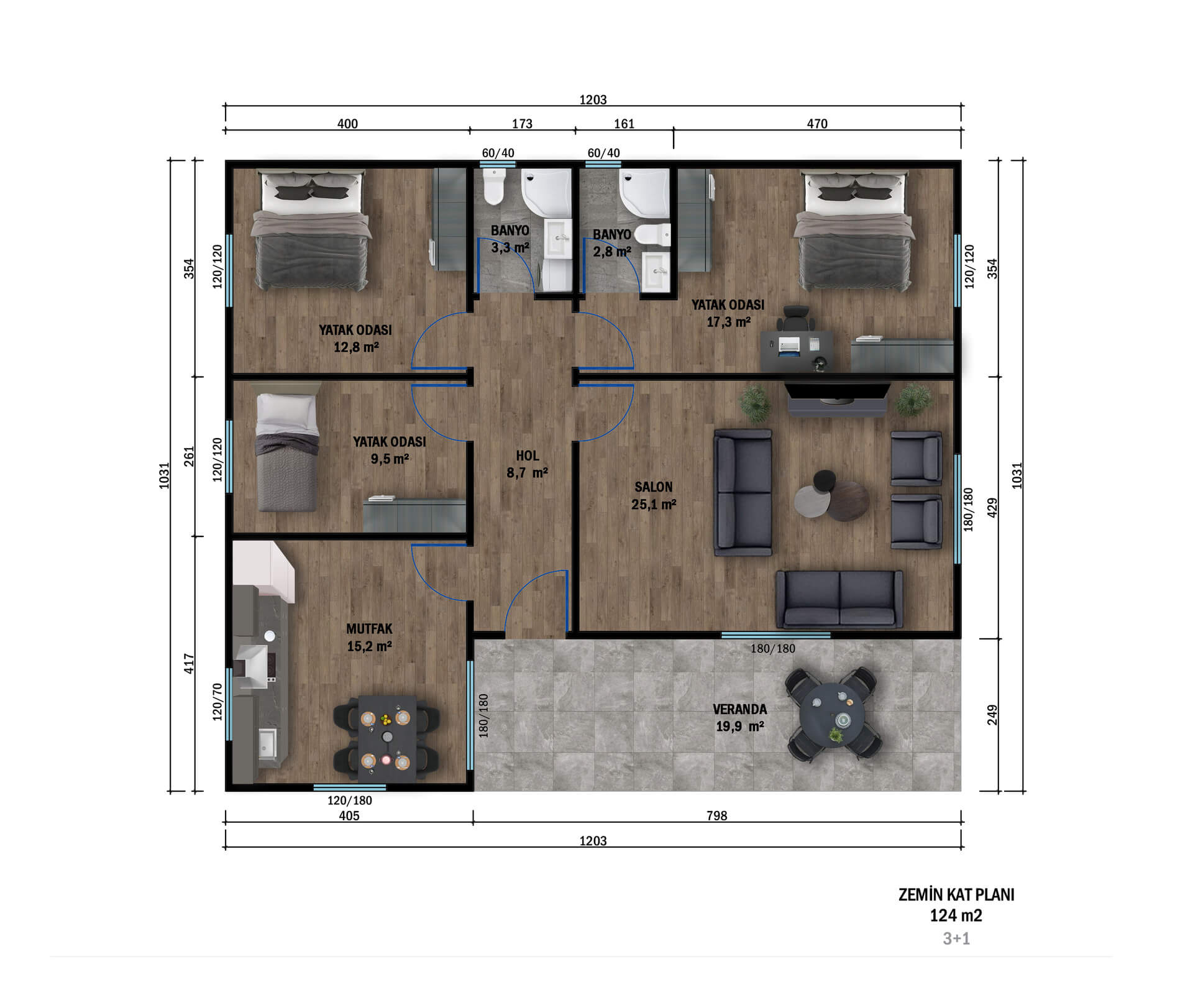 Tek Katlı Çelik 124 m² Konut — 8. fotoğraf