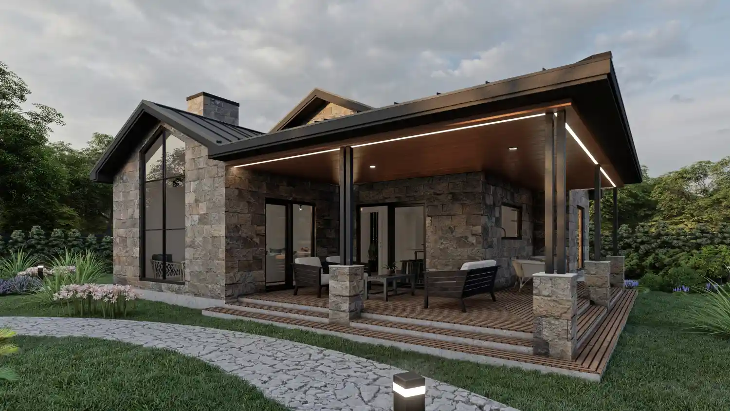 Tek Katlı Çelik 128 m² Konut — 4. fotoğraf