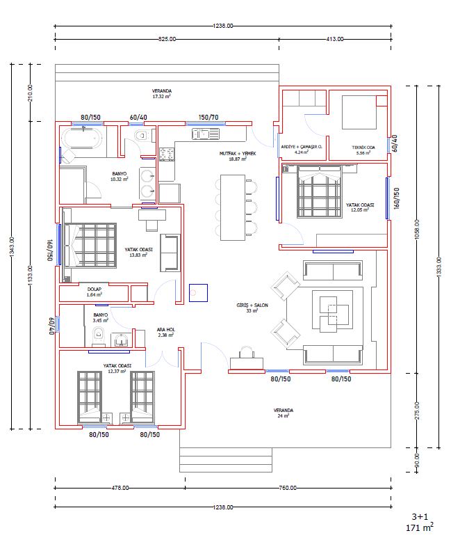 Tek Katlı Çelik 171 m² Konut — 7. fotoğraf