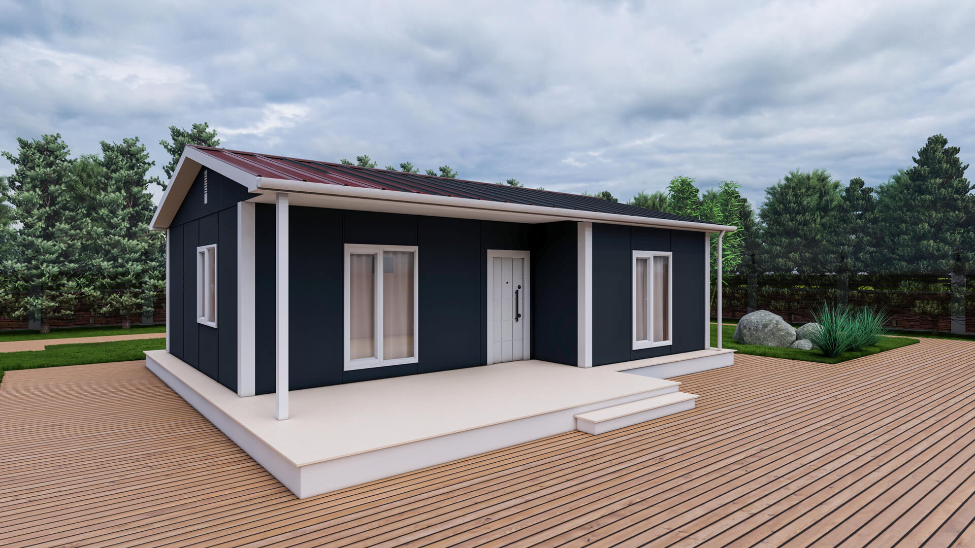 Tek Katlı Prefabrik 65 m² Konut — 3. fotoğraf