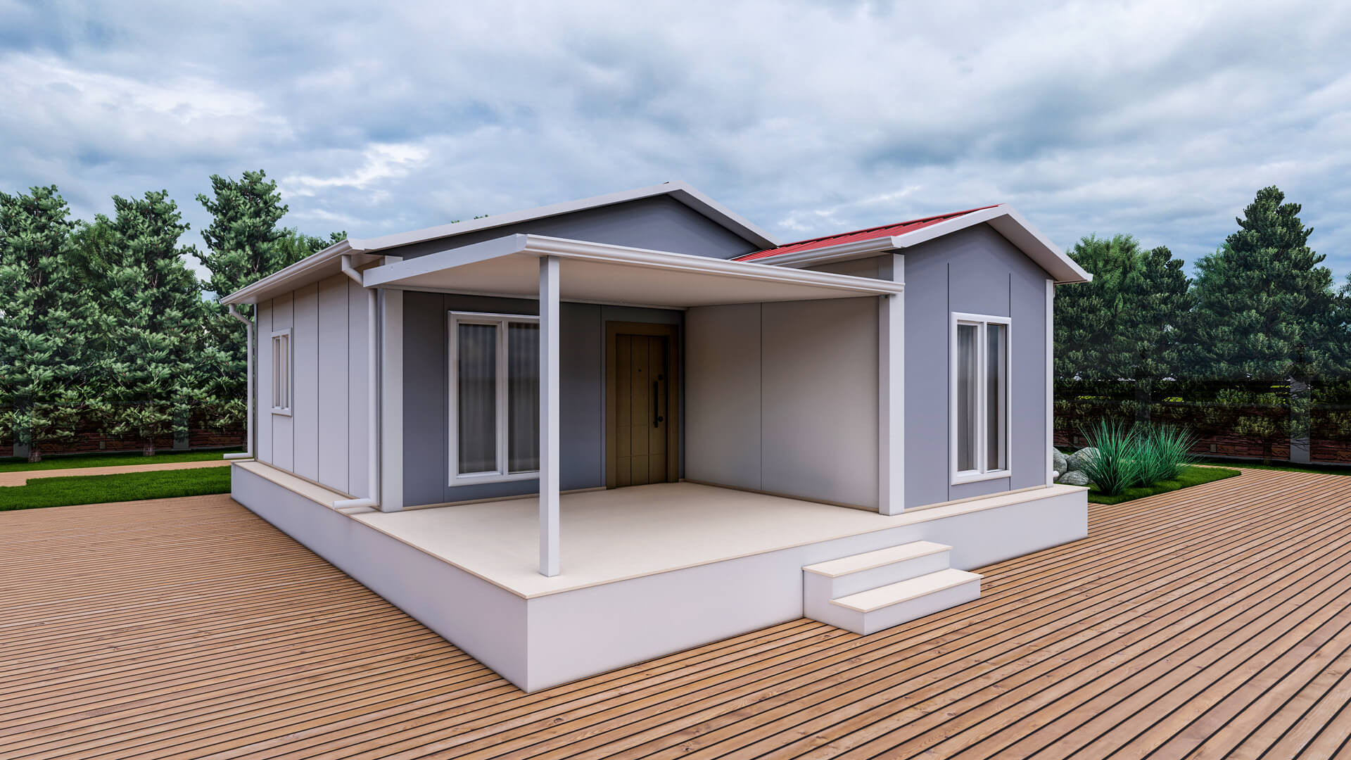 Tek Katlı Prefabrik 70 m² Konut — 3. fotoğraf