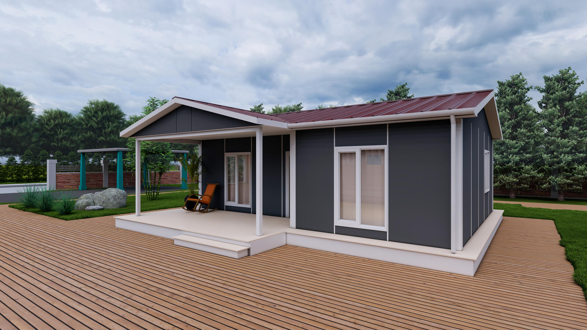 Tek Katlı Prefabrik 74 m² Konut — 3. fotoğraf