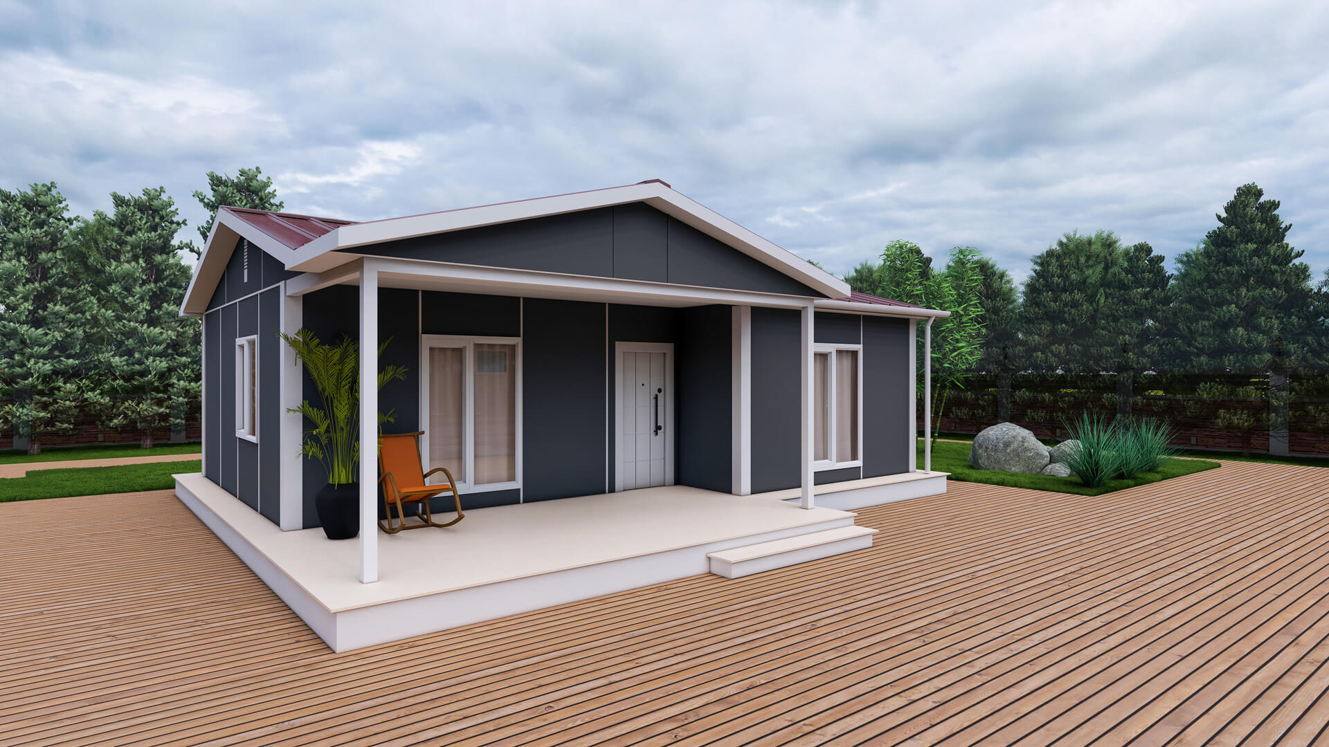 Tek Katlı Prefabrik 74 m² Konut — 4. fotoğraf