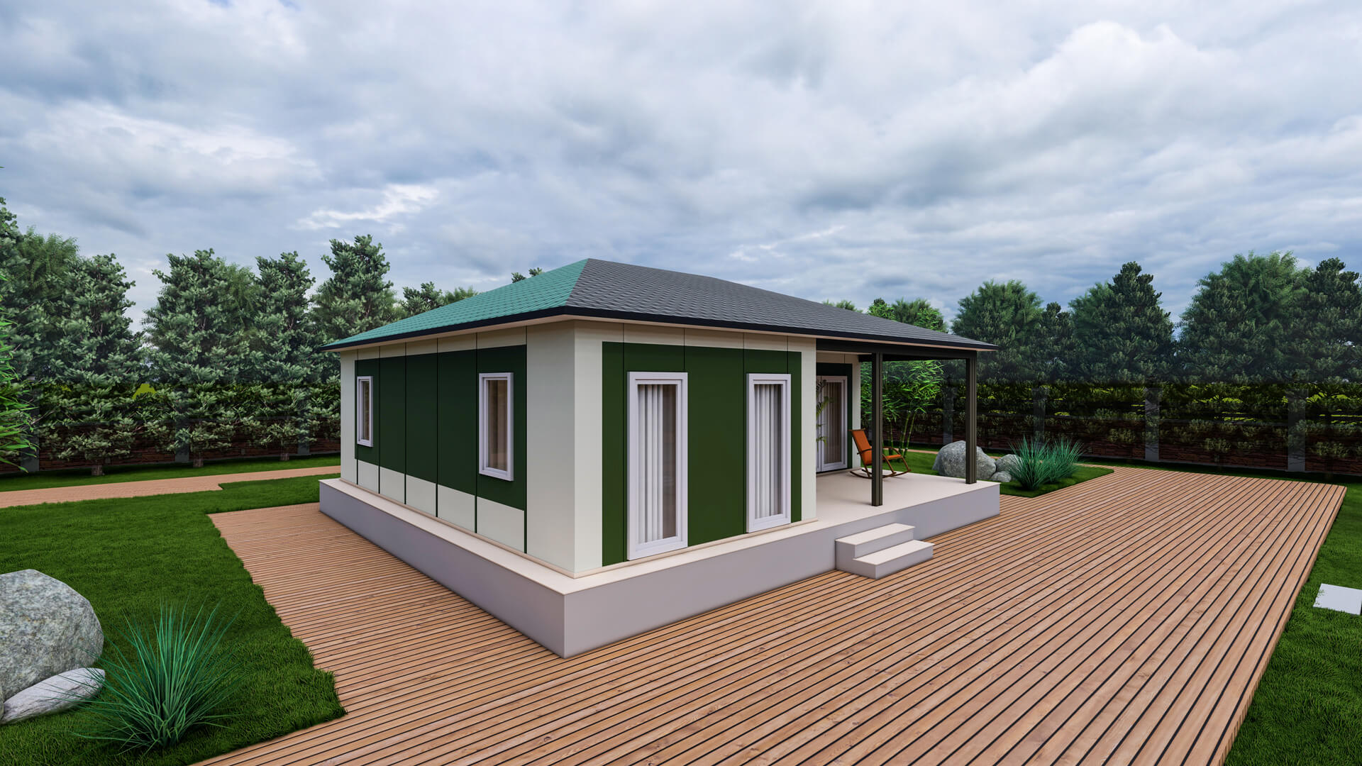 Tek Katlı Prefabrik 76 m² Konut — 3. fotoğraf