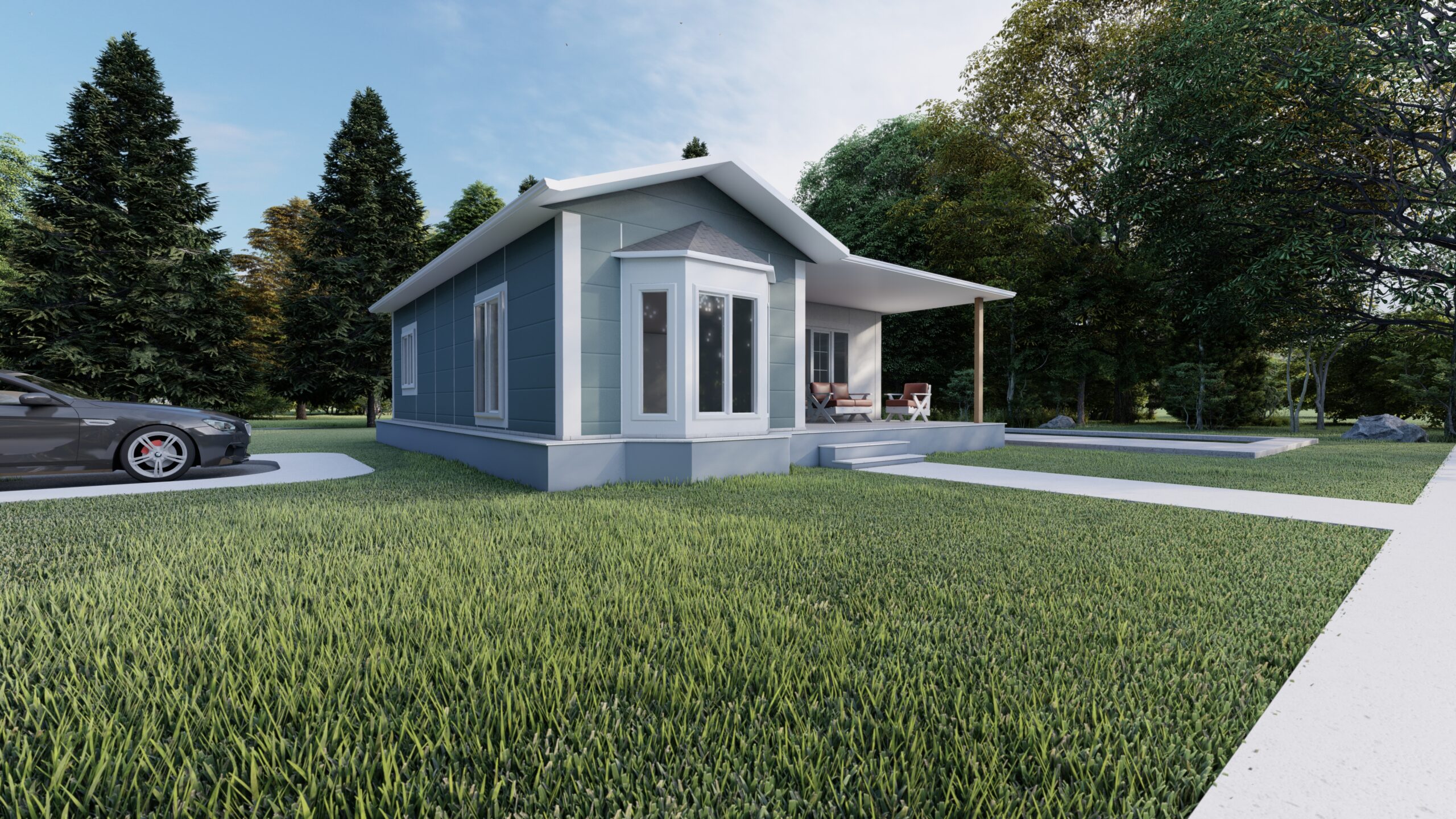 Tek Katlı Prefabrik 82 m² Konut — 8. fotoğraf