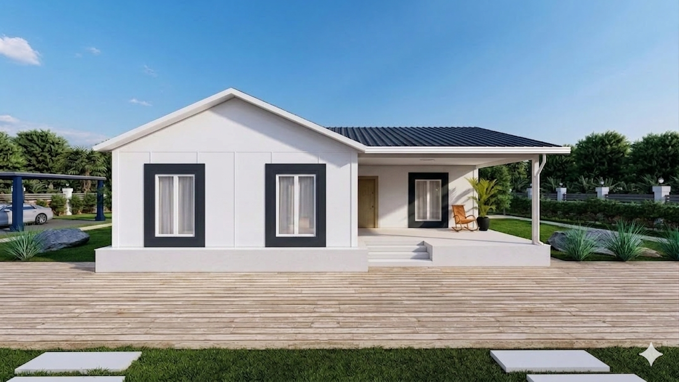 Tek Katlı Prefabrik 92 m² Konut — 5. fotoğraf